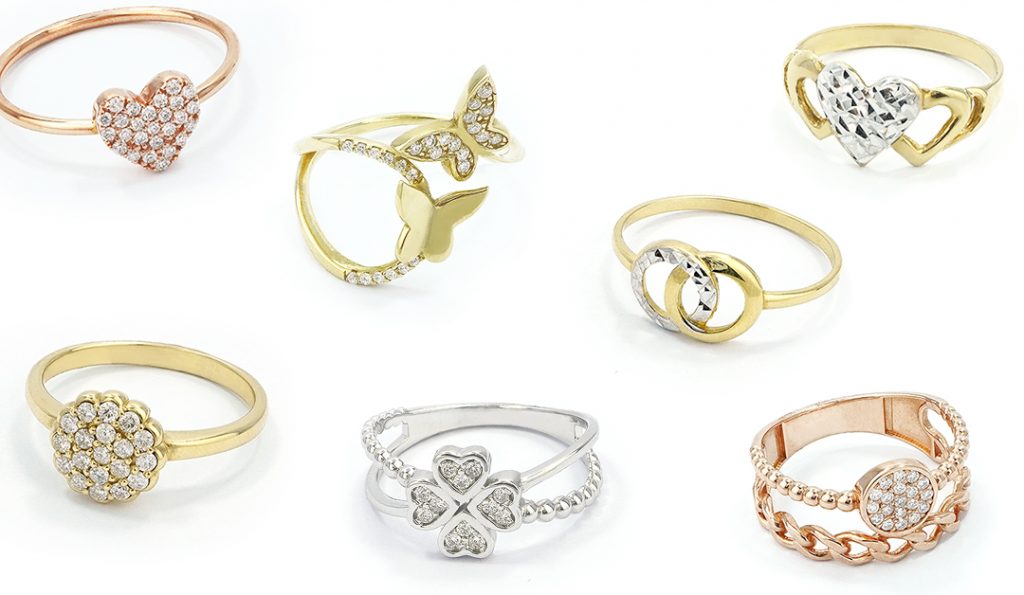 Miladay Fine Jewels Promise Rings