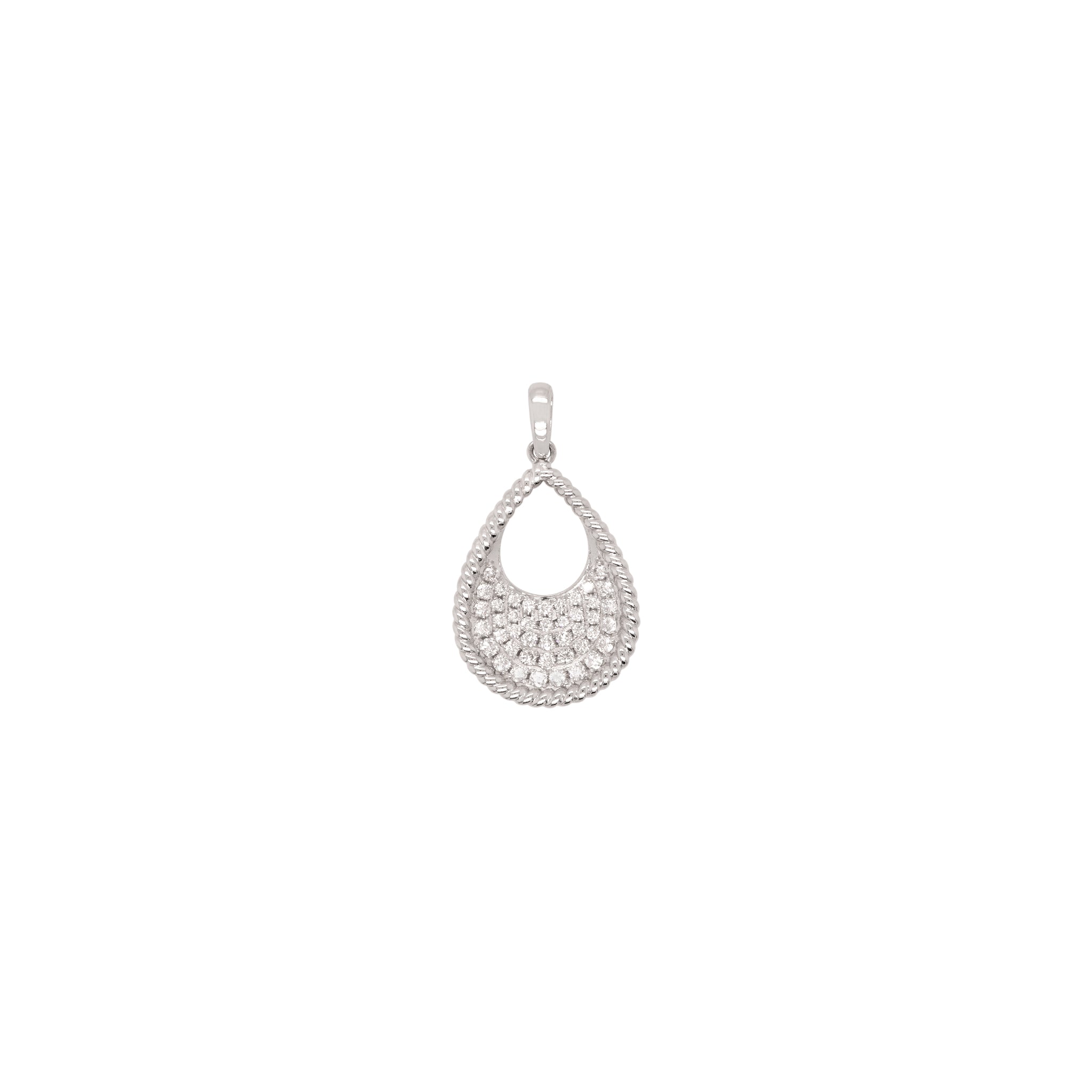 Pave Teardrop Pendant