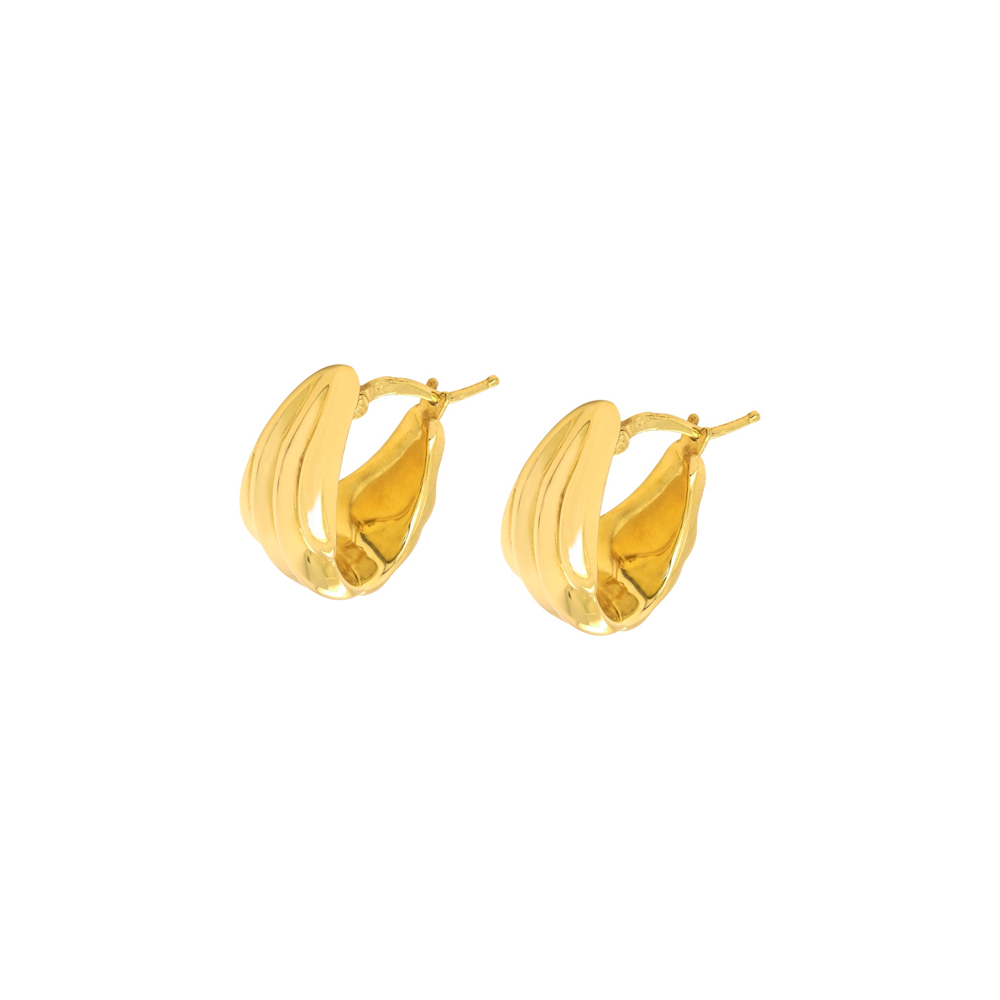 Twisted Shell Hoops