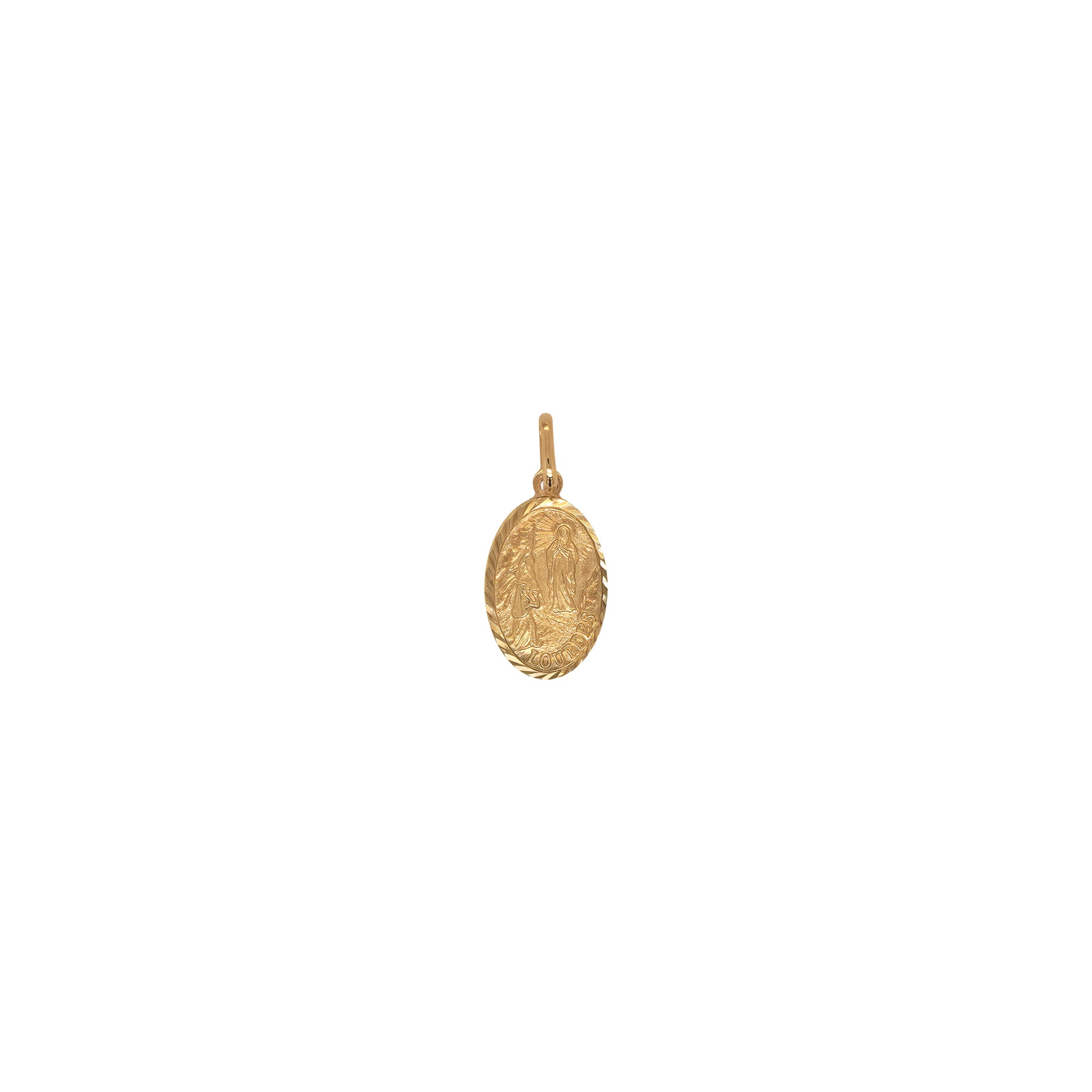 Our Lady of Lourdes Gold Pendant