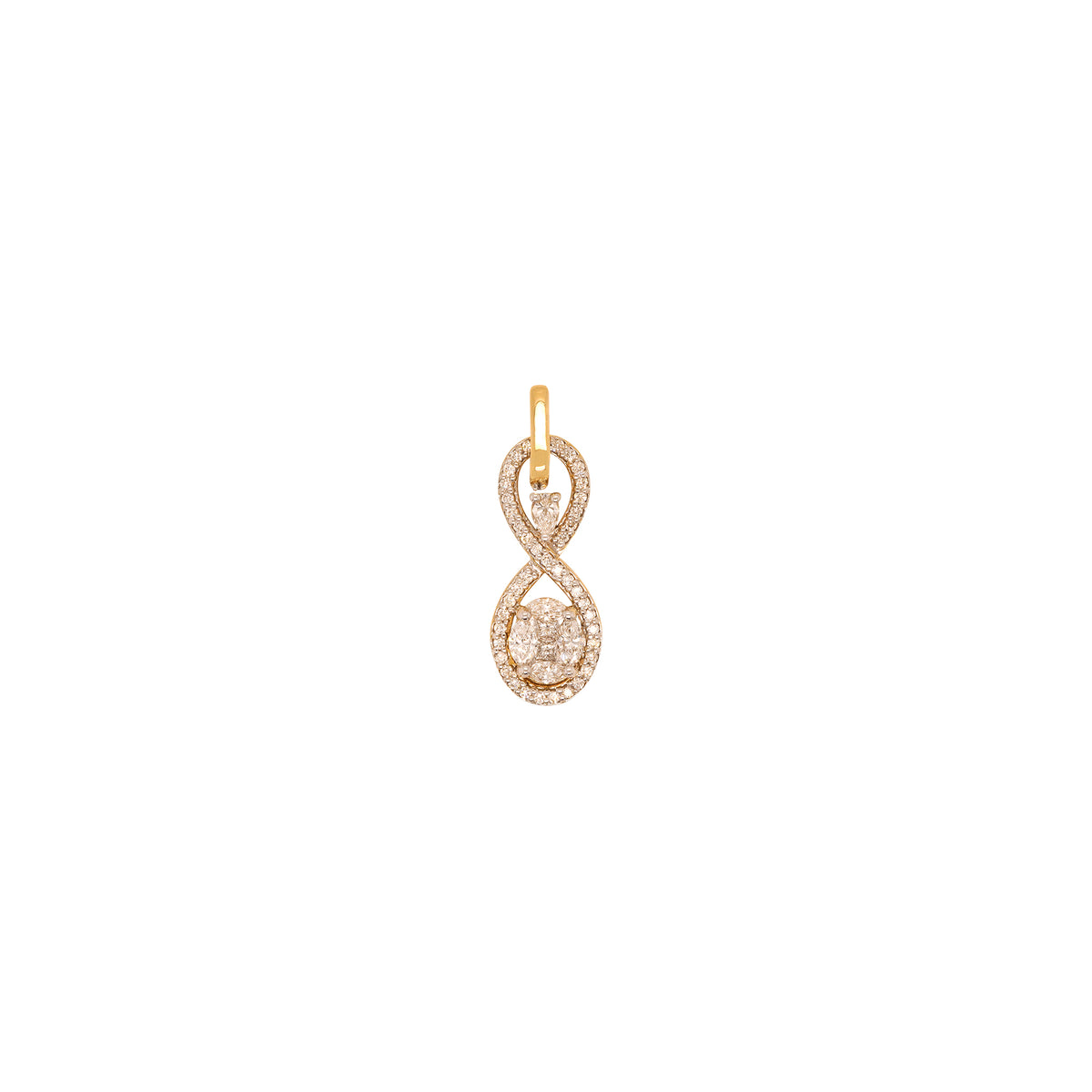 Infinity Halo Tear Pendant