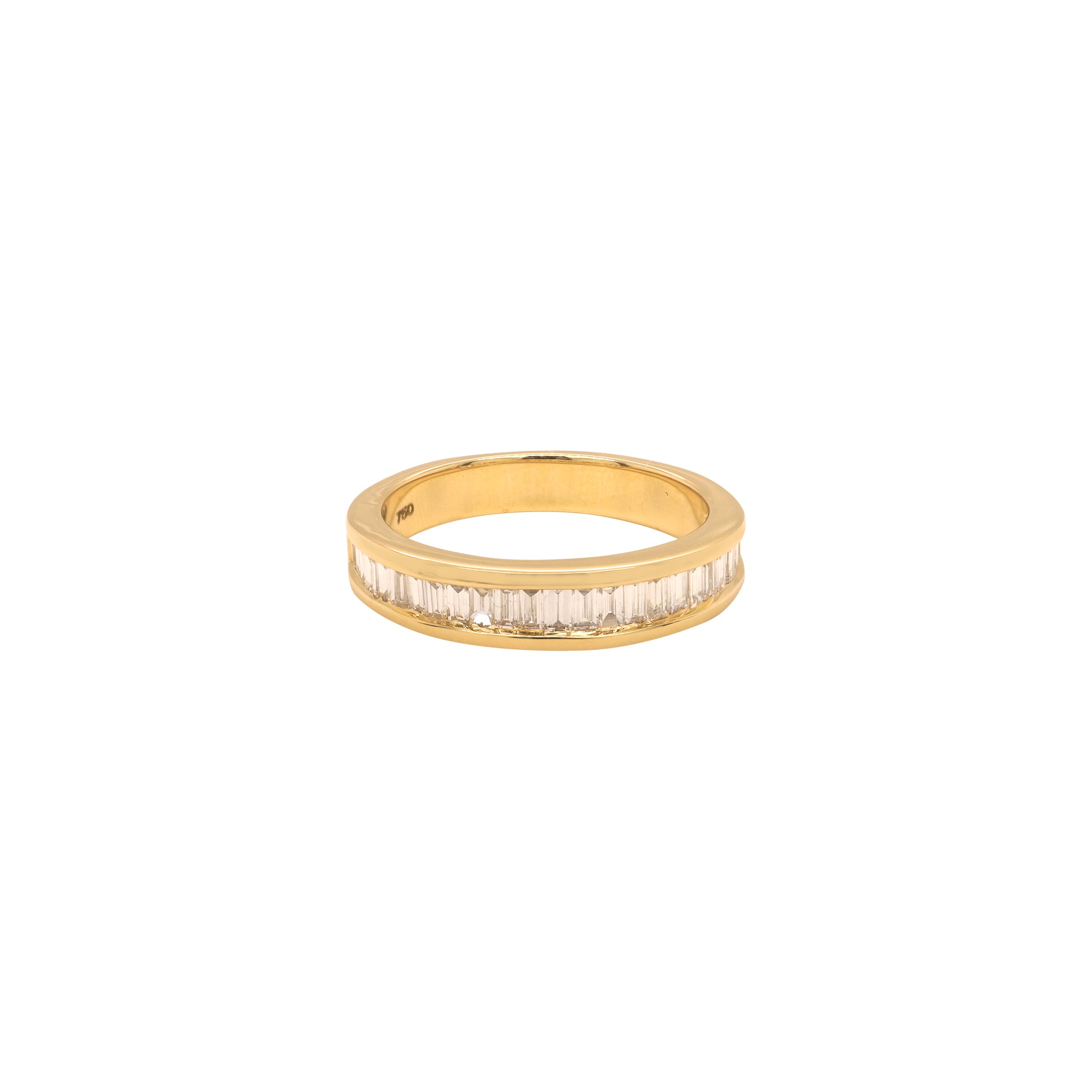 Golden Promise Baguette Diamond Band