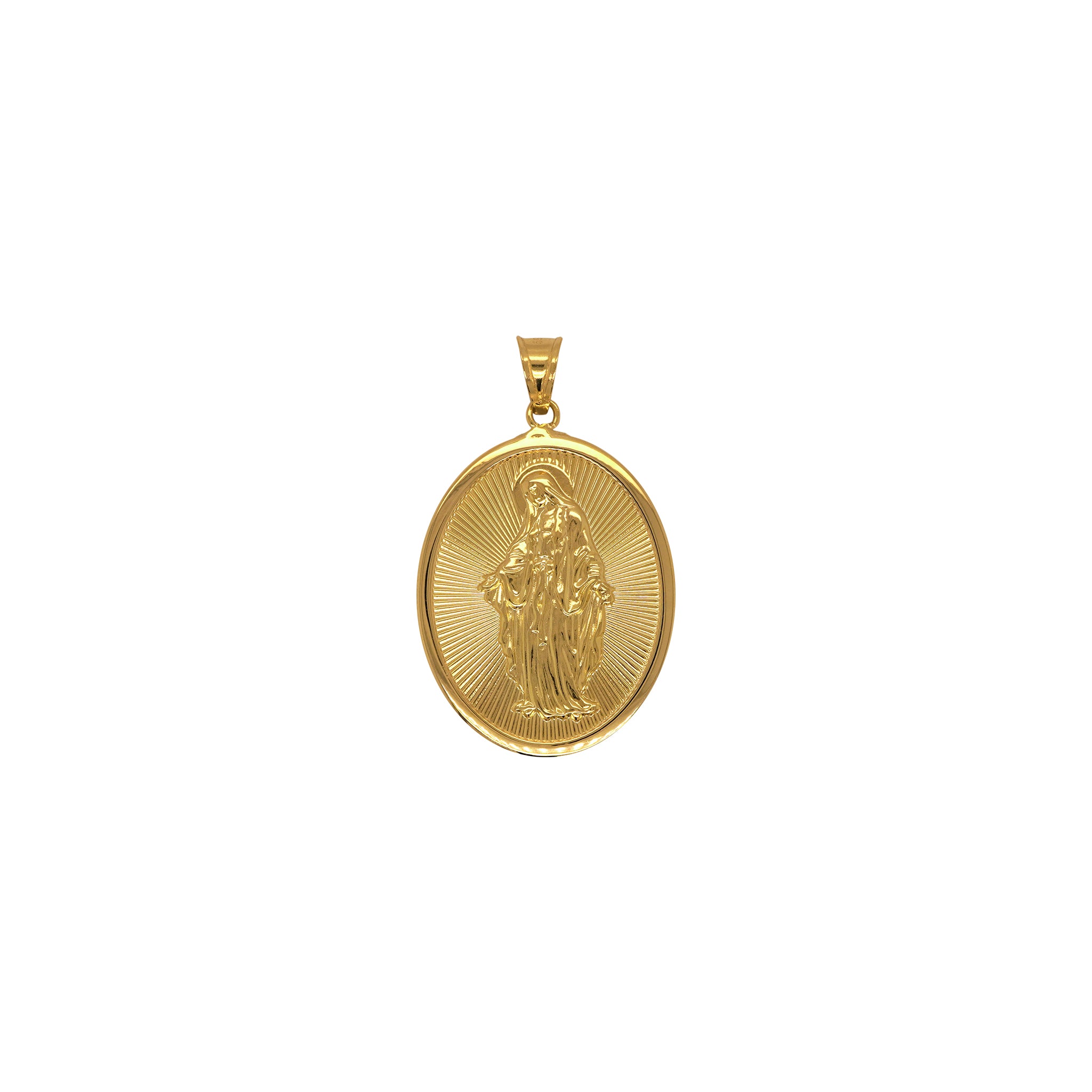 Miraculous and Sto. Niño Gold Medal Pendant