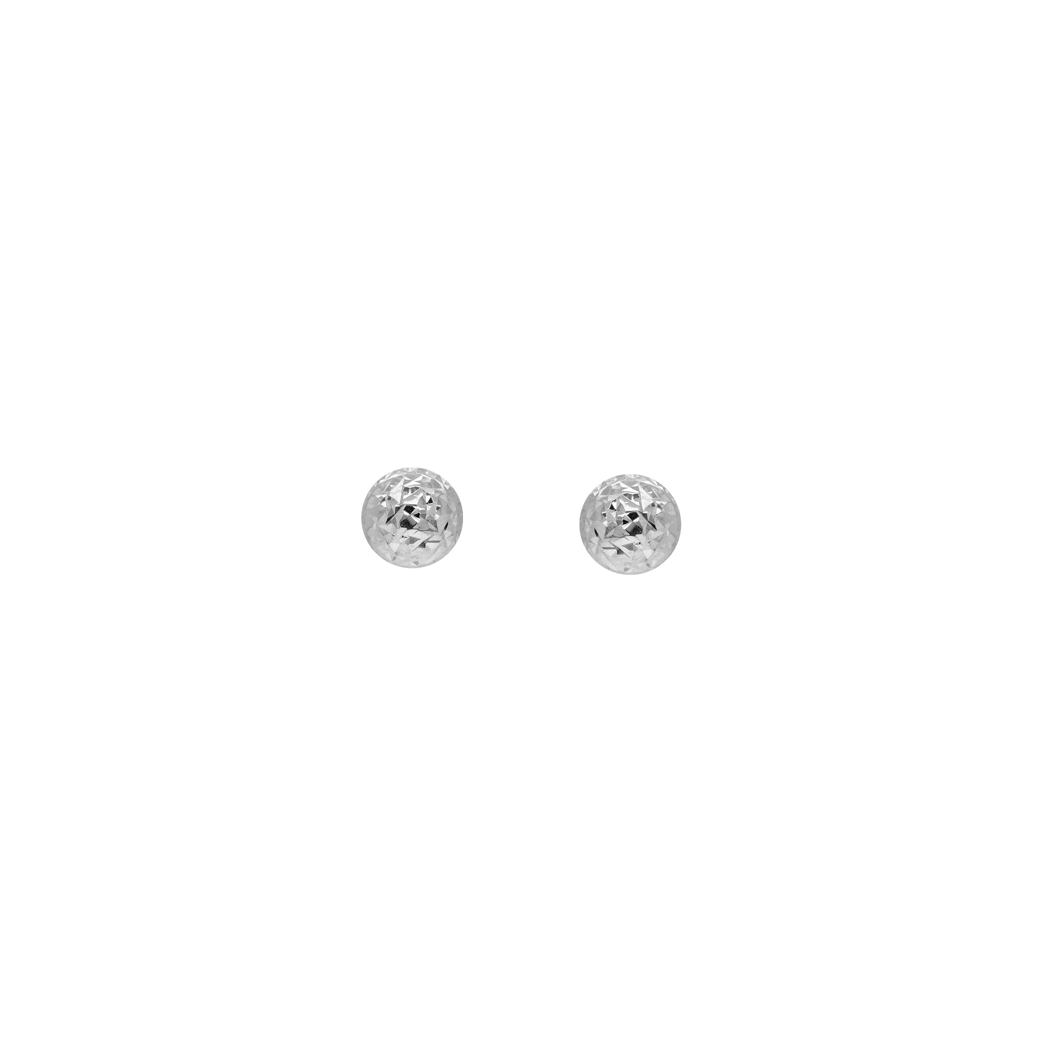 White Gold Round Studs