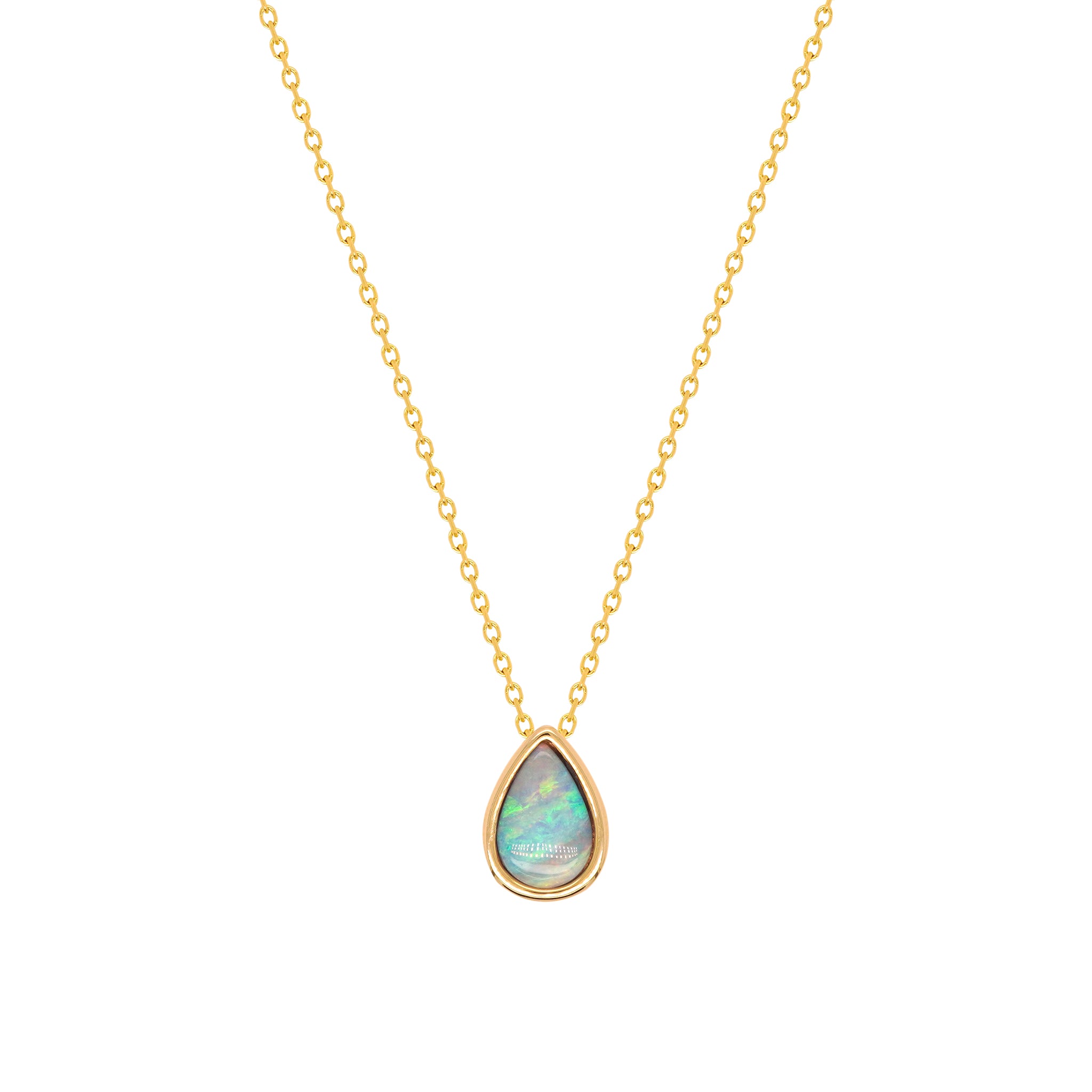 Opal Birthstone Necklace