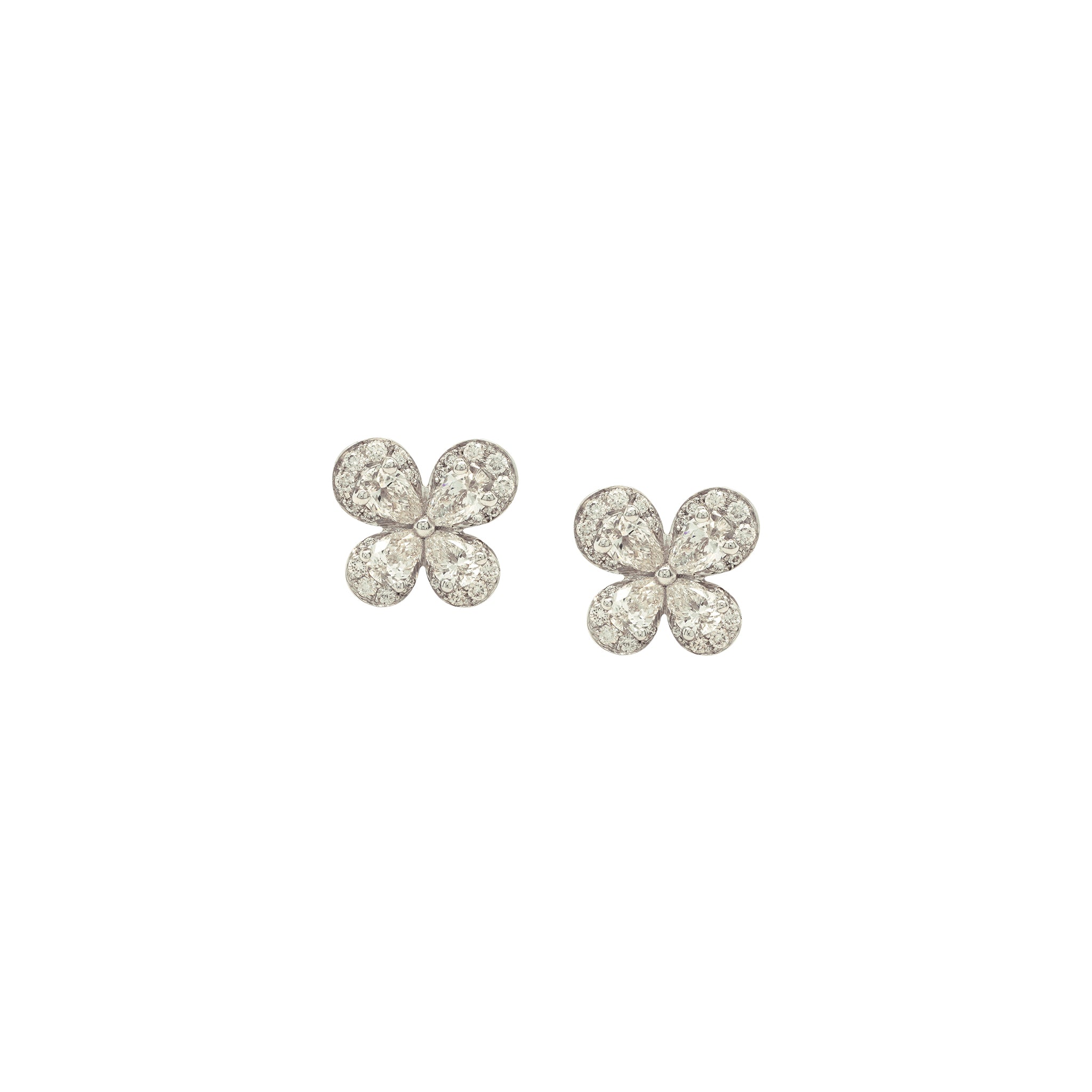 Diamond Butterfly Earrings