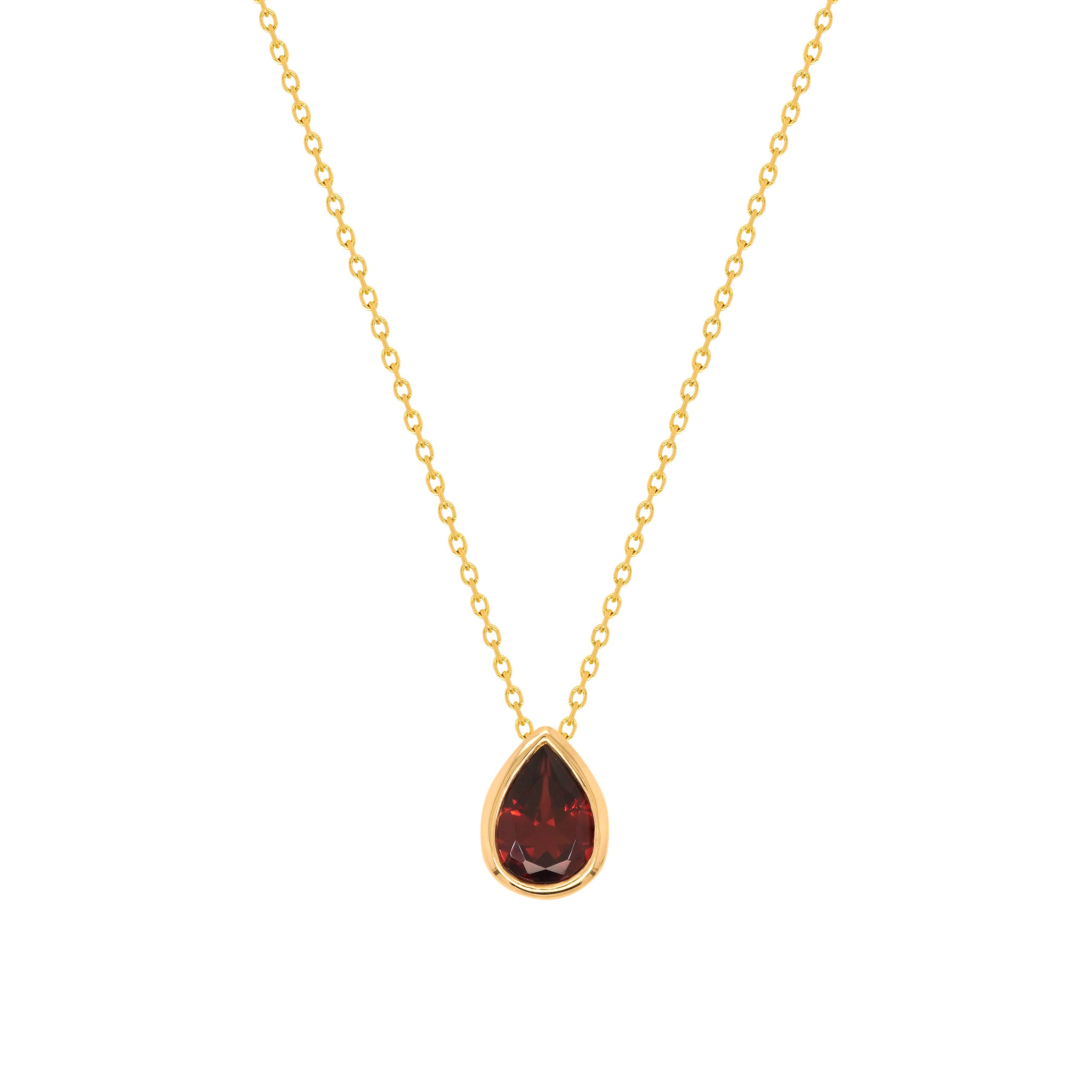 Garnet Birthstone Necklace