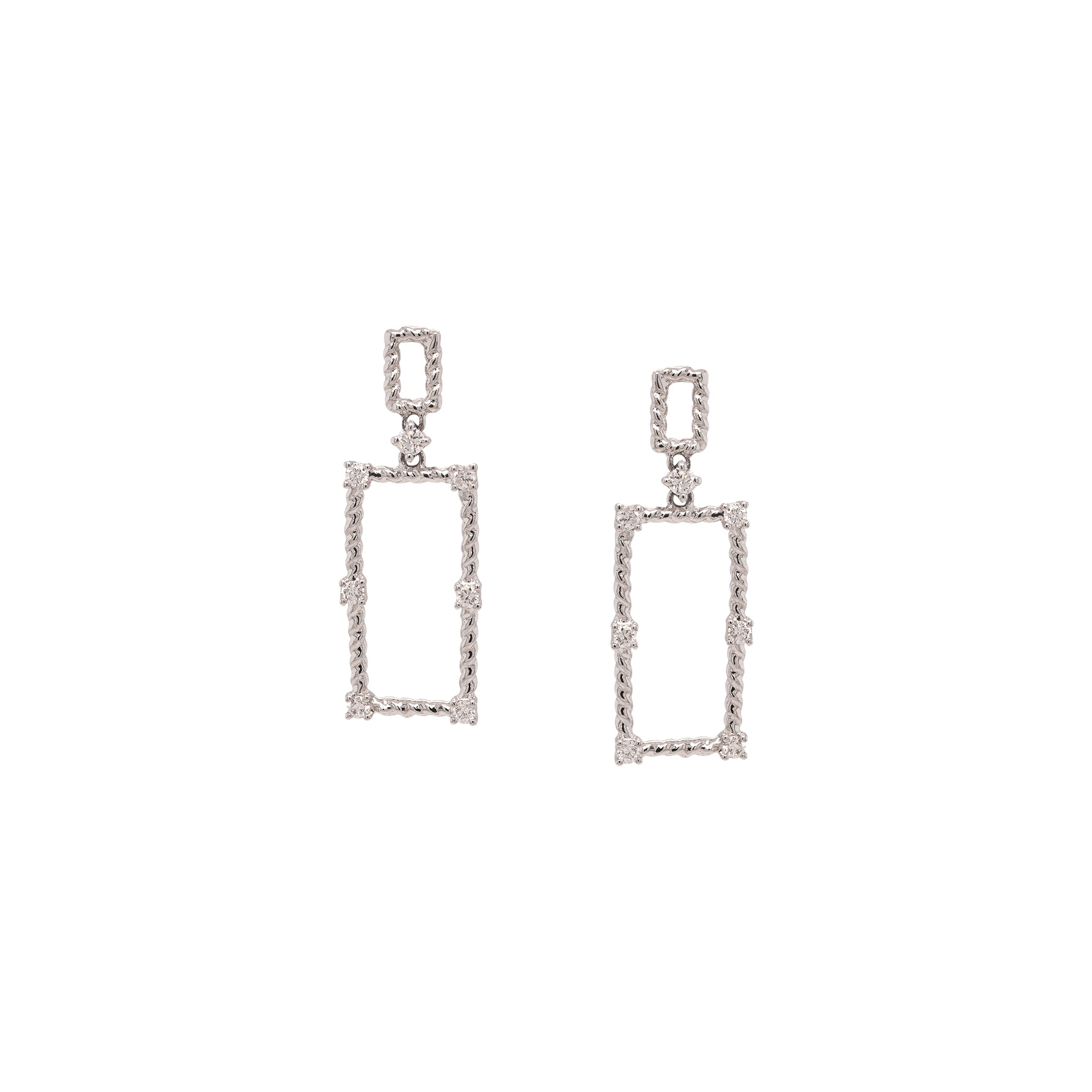 Rectangular Drop Earrings