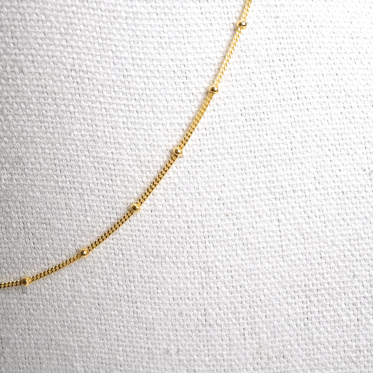Petite Yellow Gold Beads Necklace