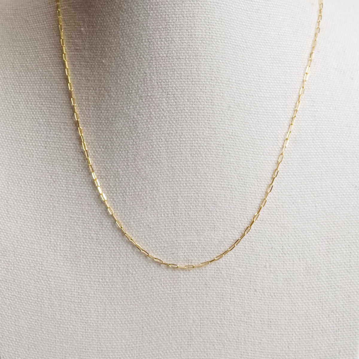 Adjustable Paperclip Gold Chain
