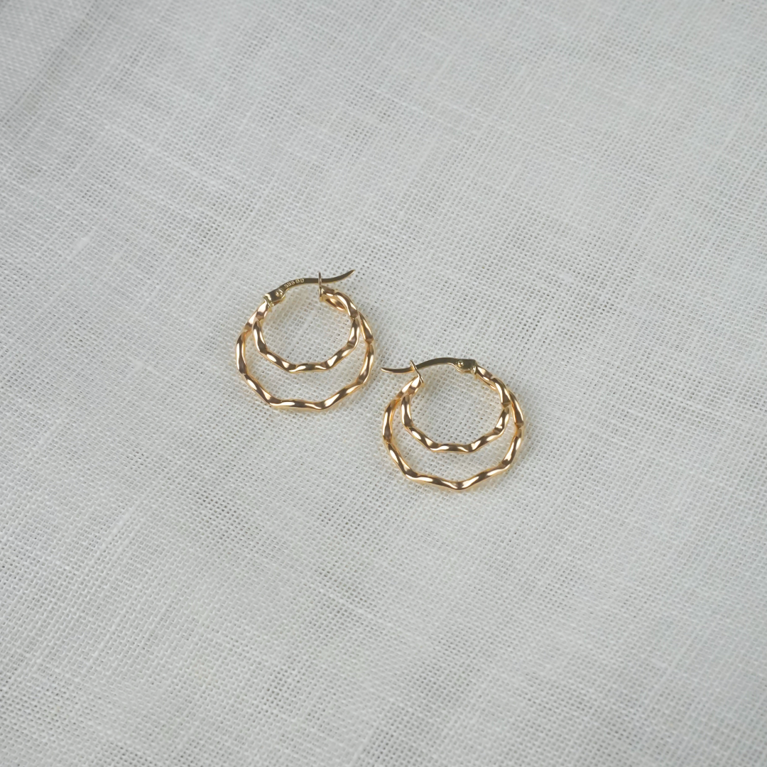 Double Yellow Wave Hoops