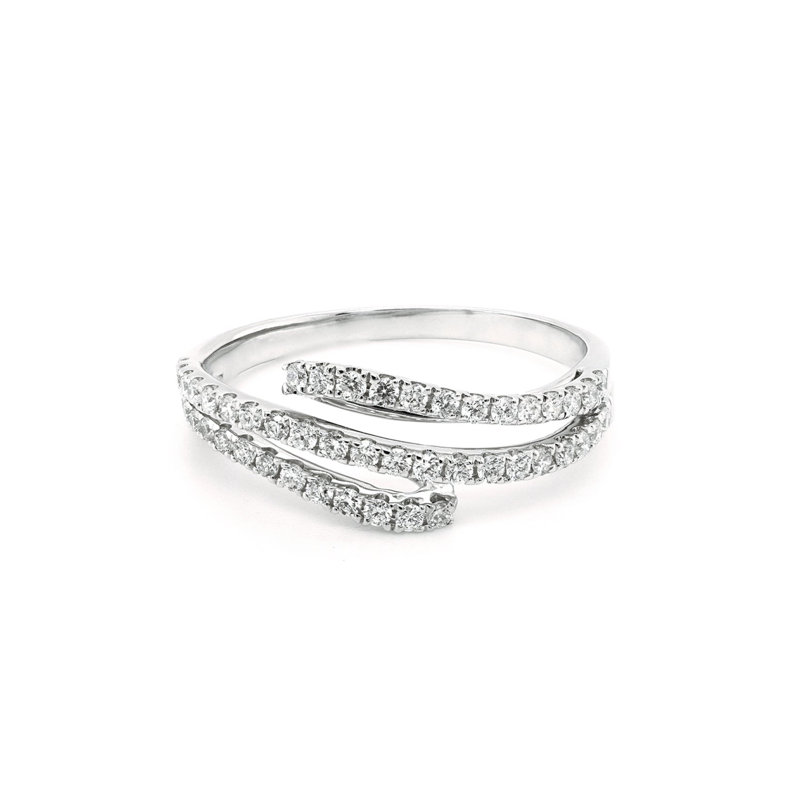 Edged Strobe Diamond Ring