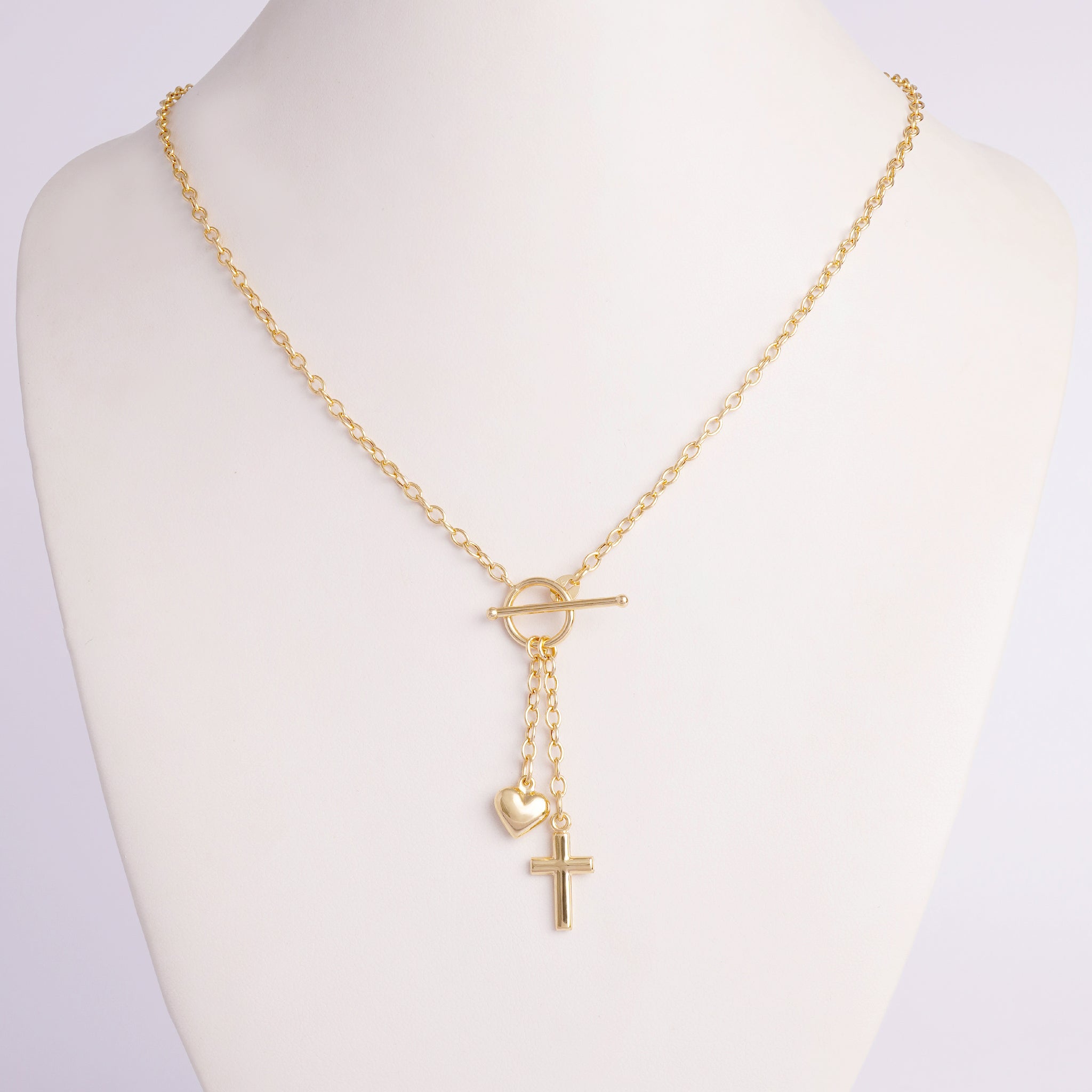 Toggle Necklace Cross