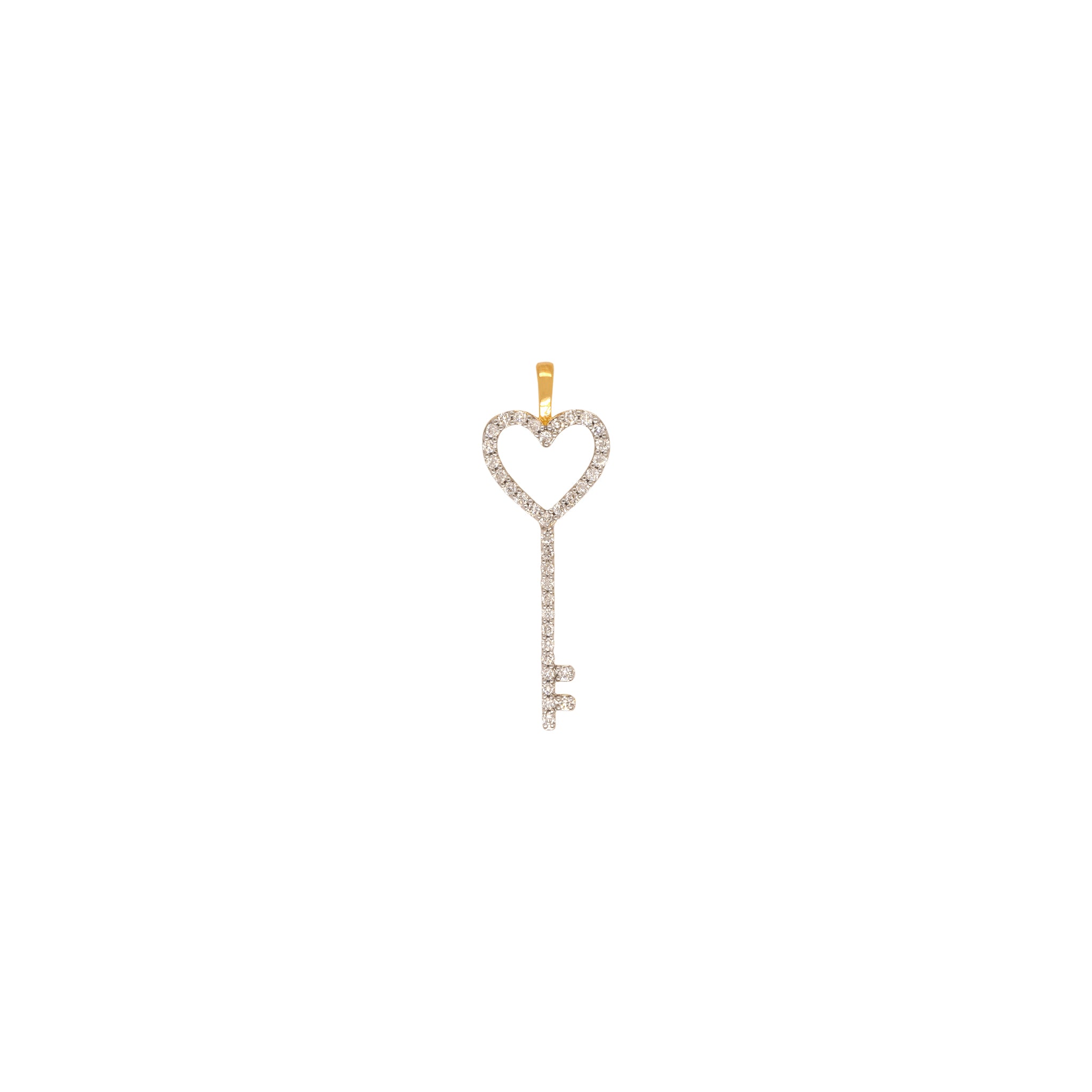 Diamond Key Pendant