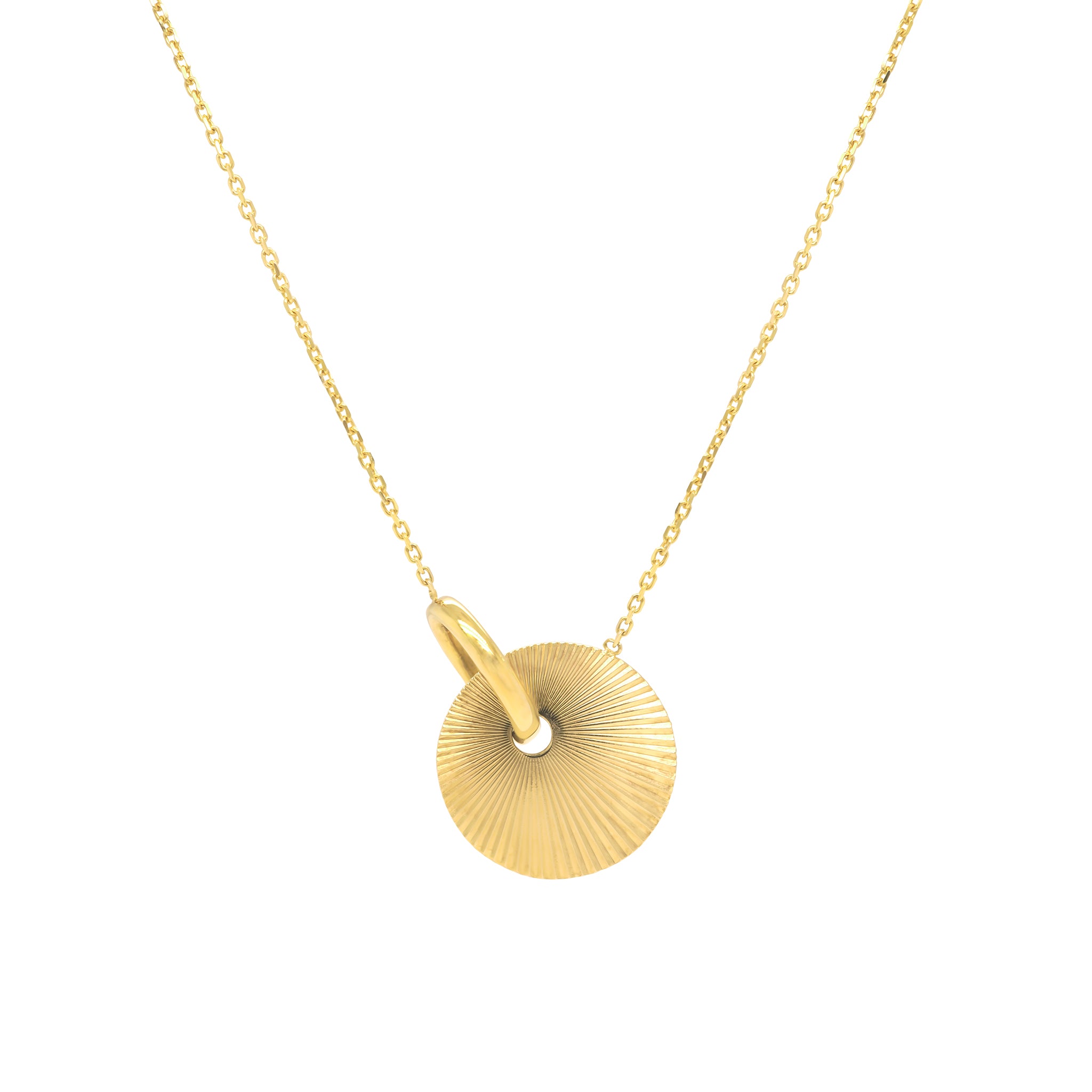Disc Pendant Necklace