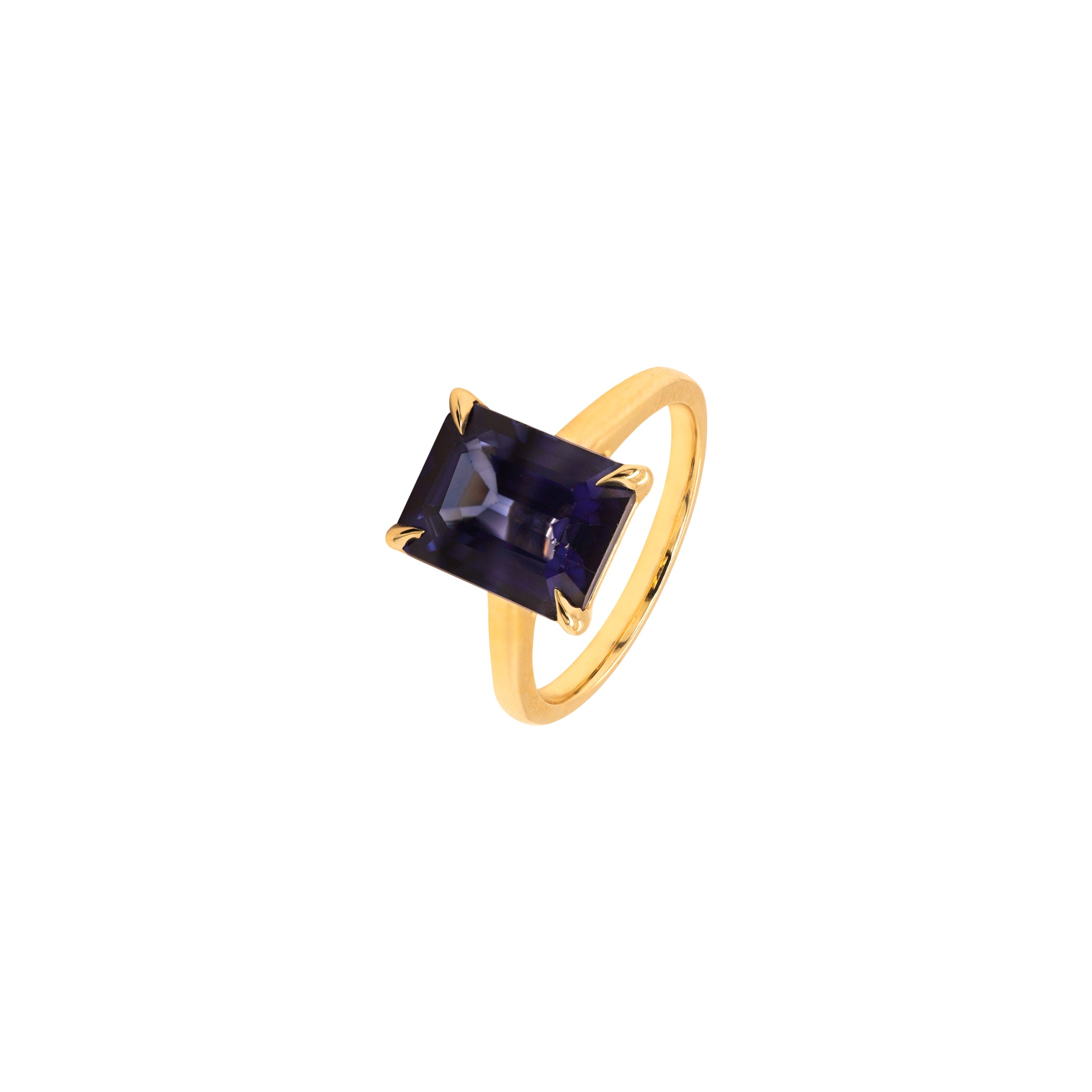 Blue Spinel Birthstone Ring