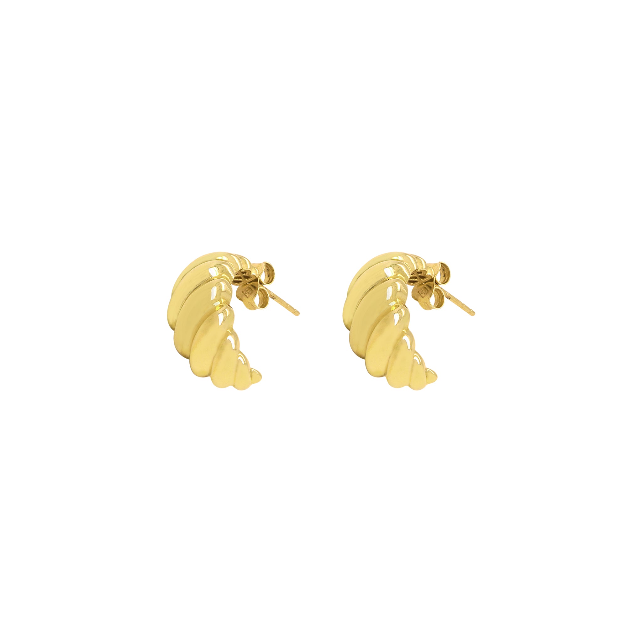 Sculpted Chunky Hoops