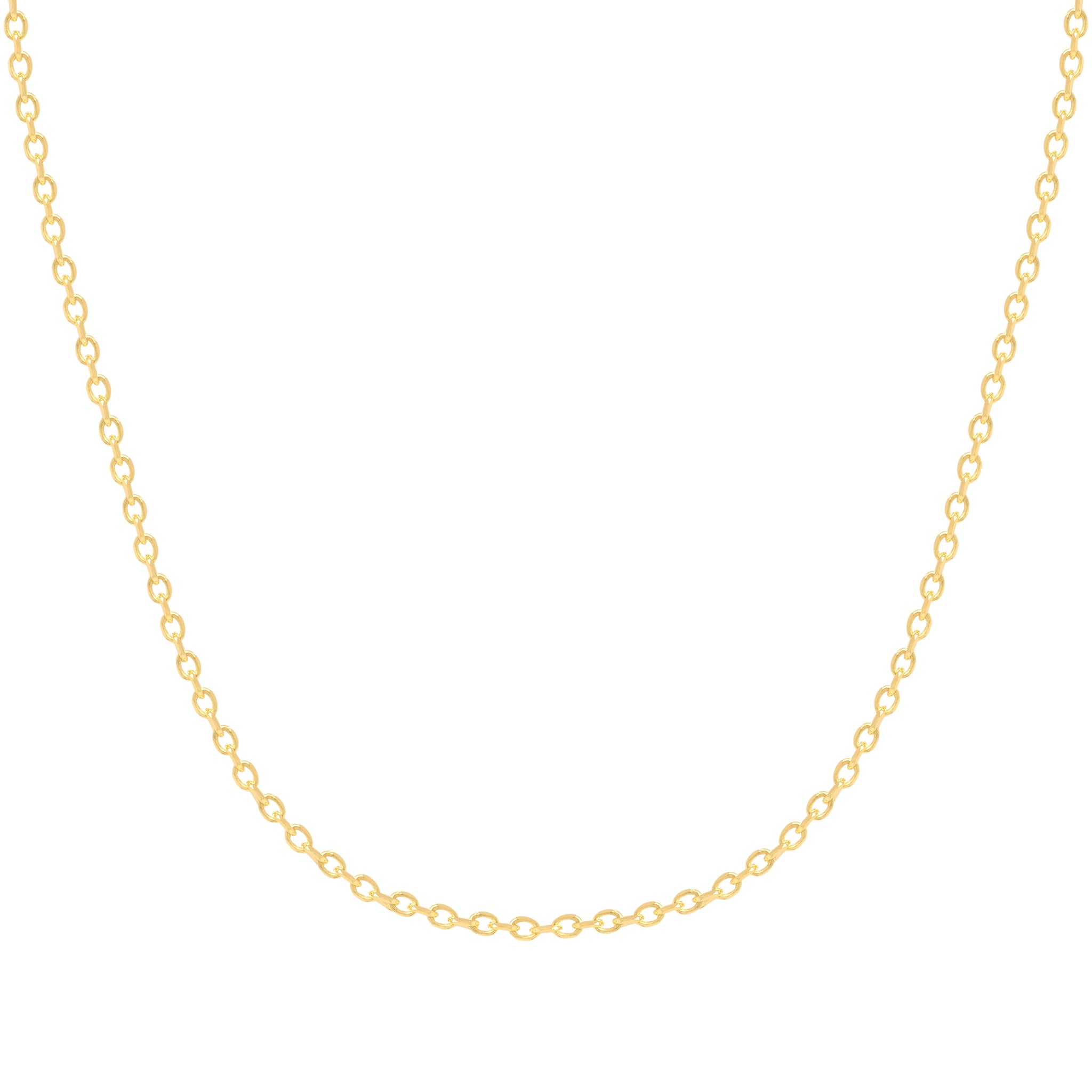 Yellow Gold Fine Chain Necklace 16"