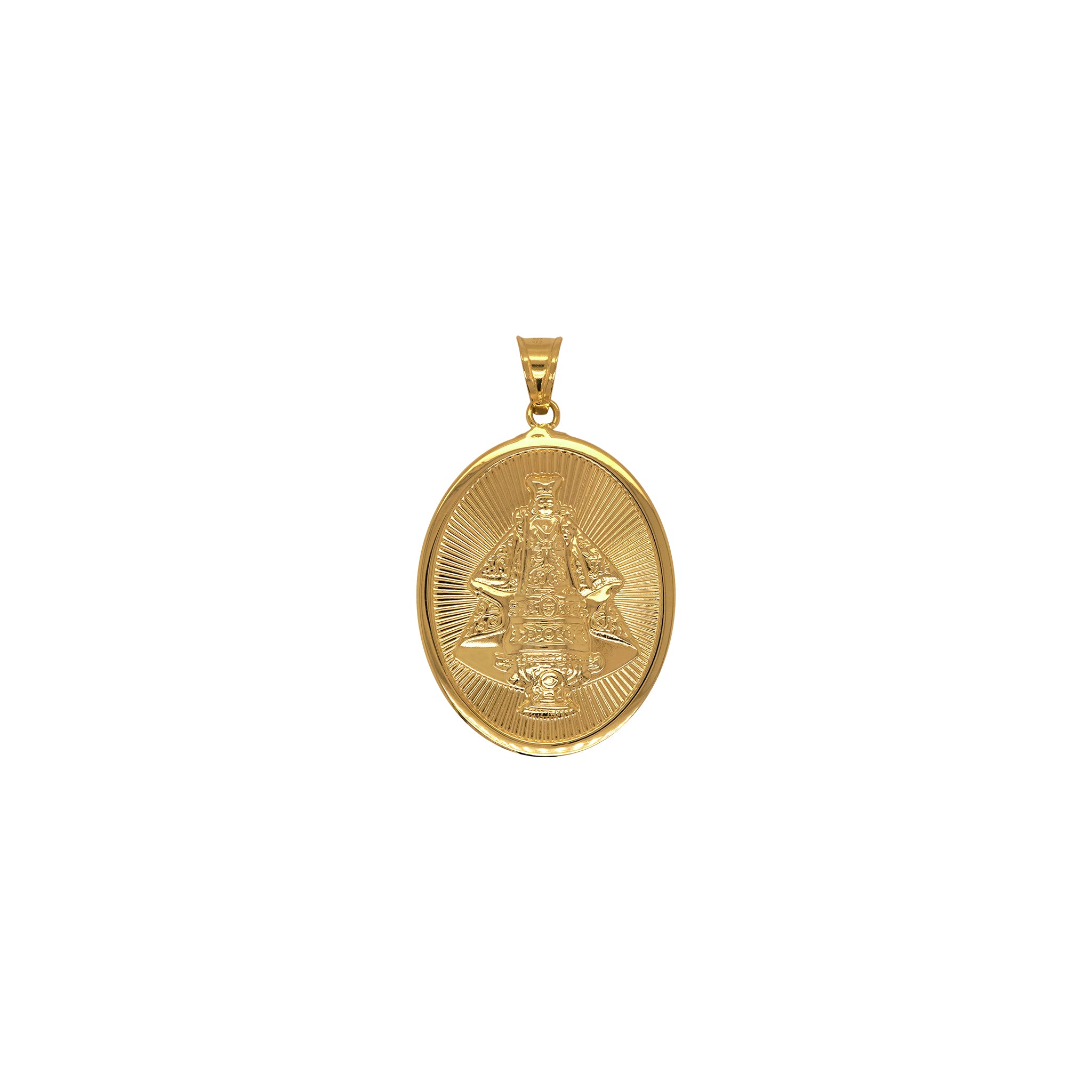 Miraculous and Sto. Niño Gold Medal Pendant