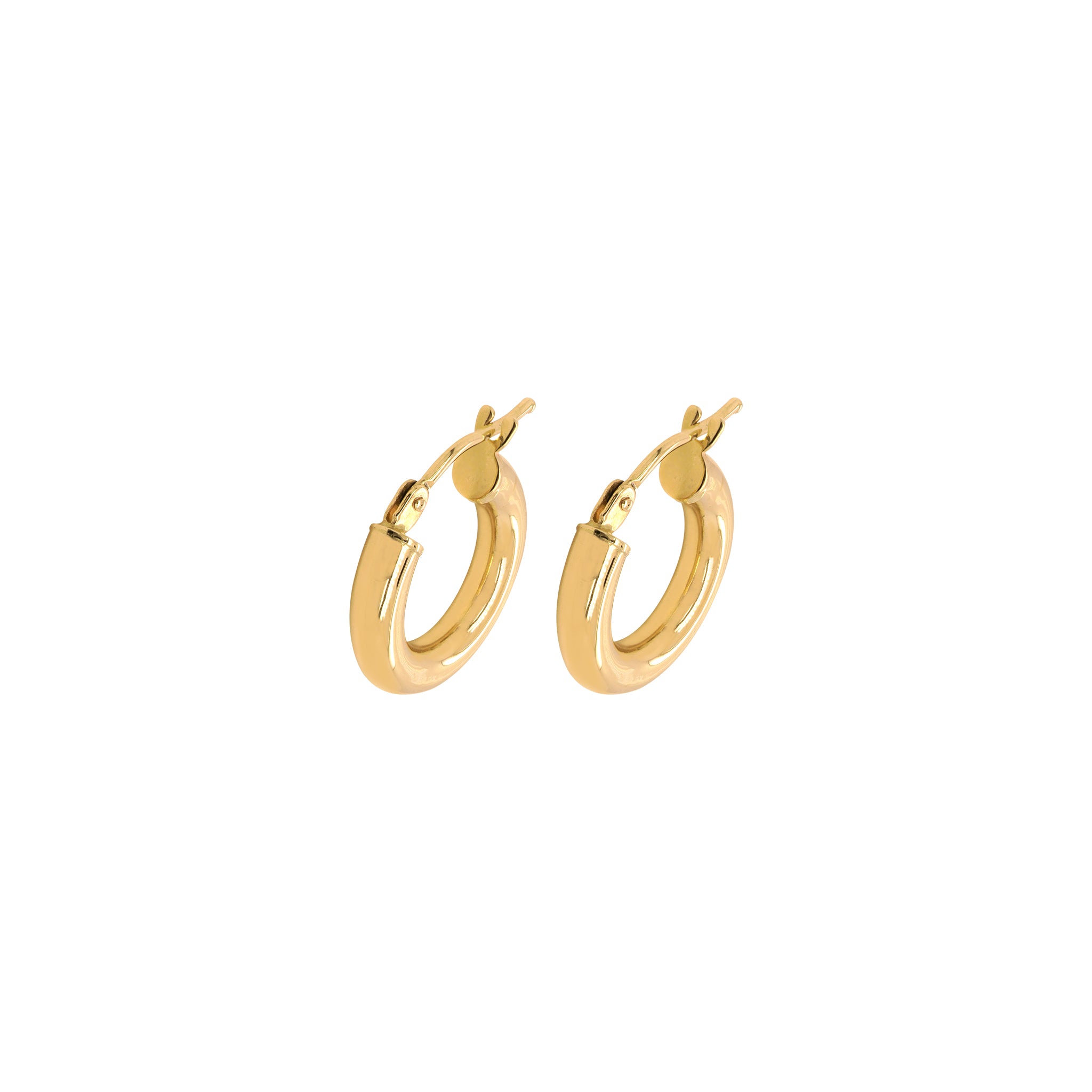 Gold hoop earrings 