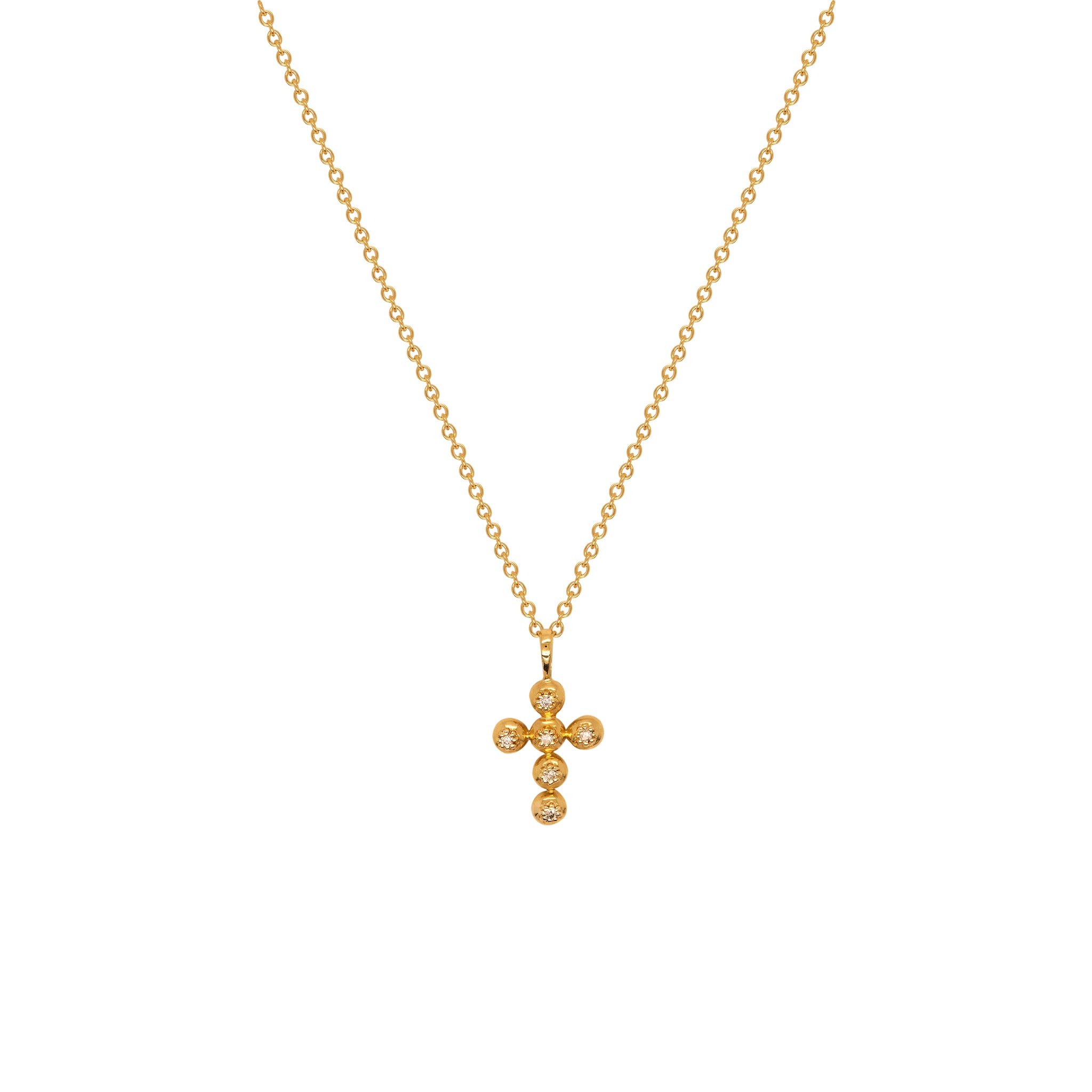 Beaded Cross Pendant