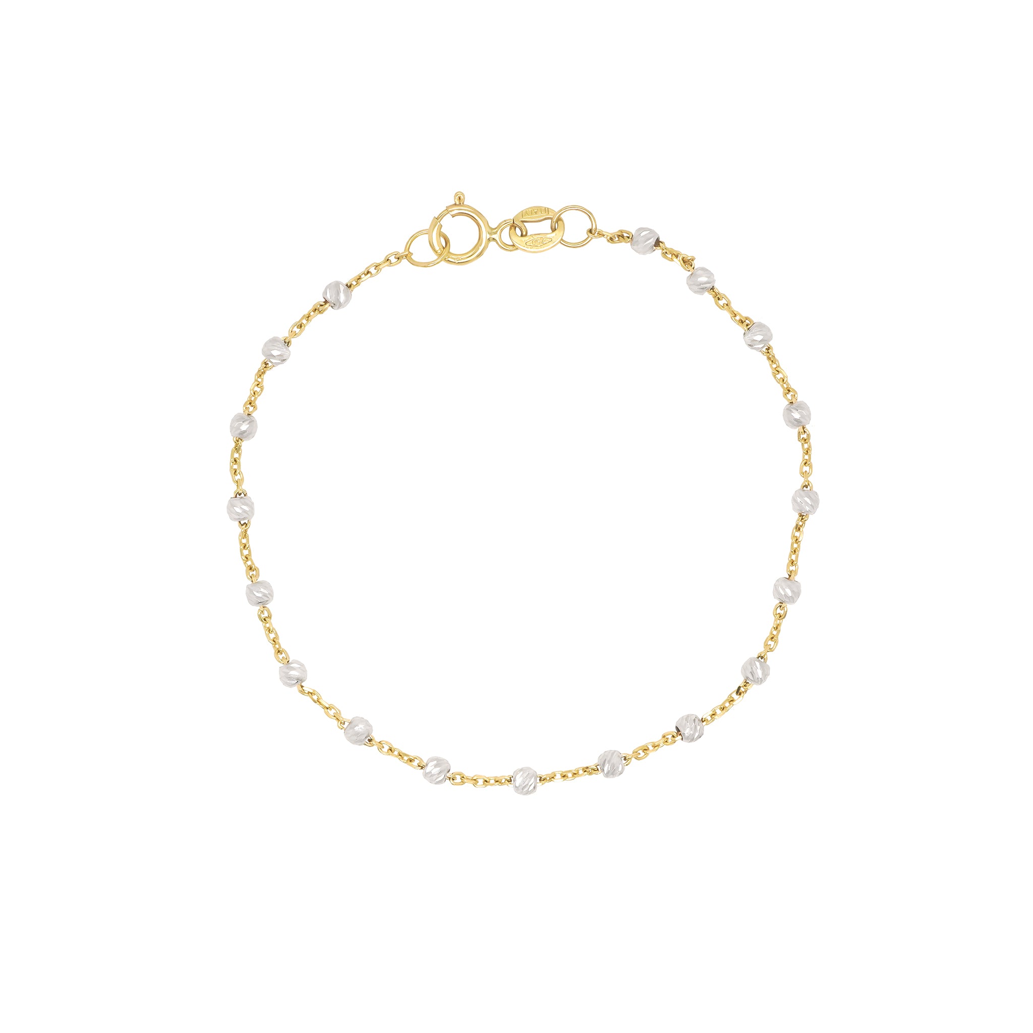 Gold Sparkle Ball Bracelet