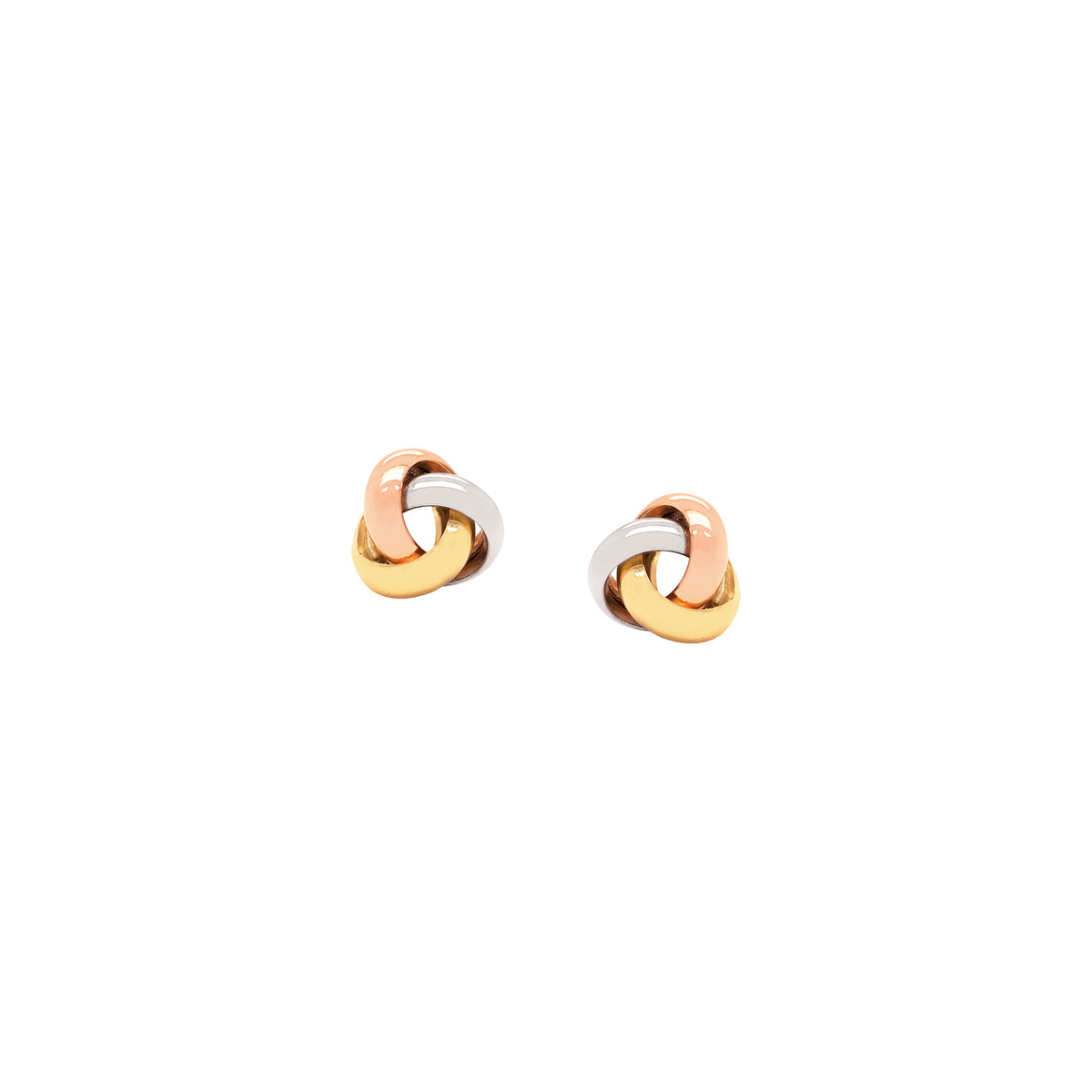 Tri-Color Knot Studs