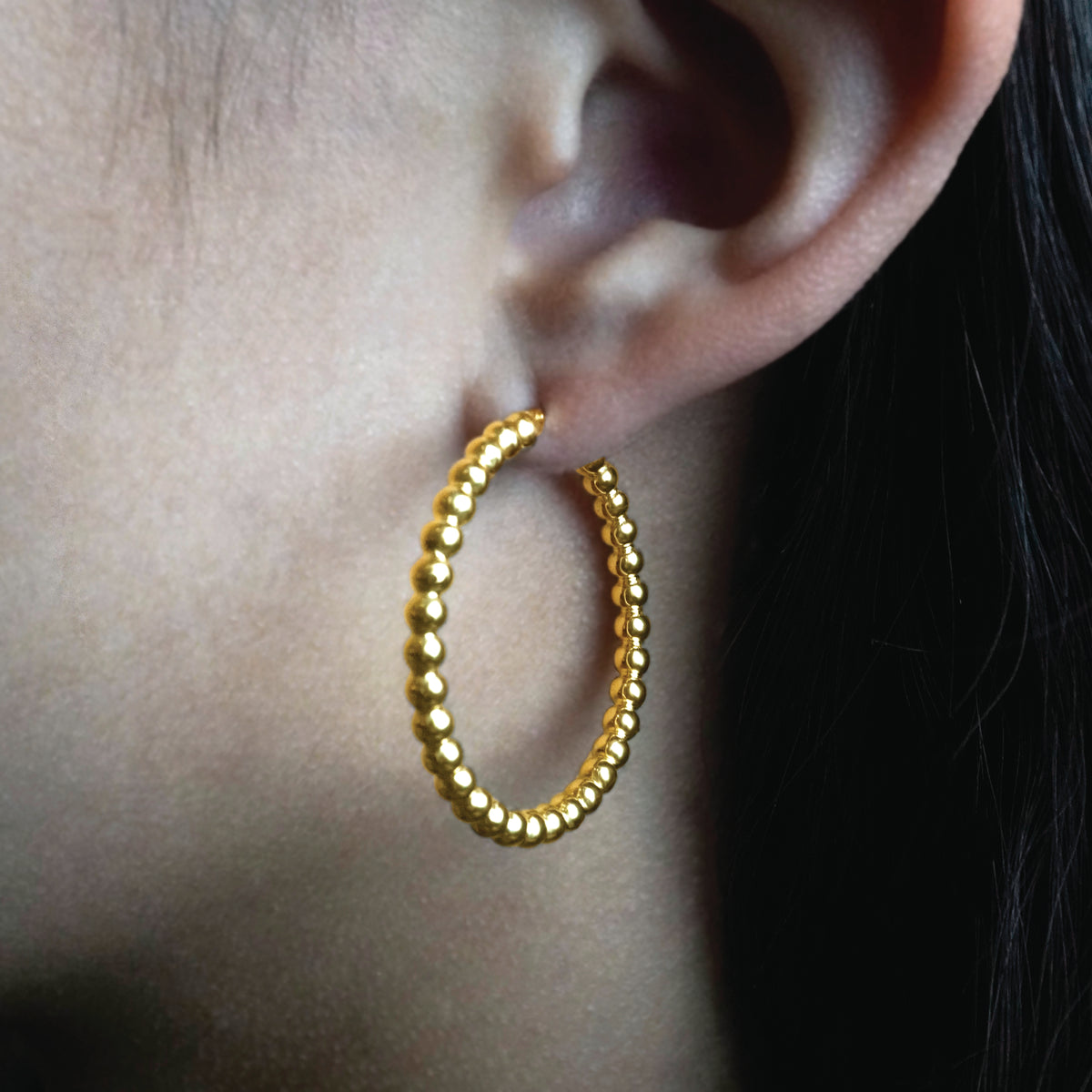 Solea Beaded Hoop Earrings