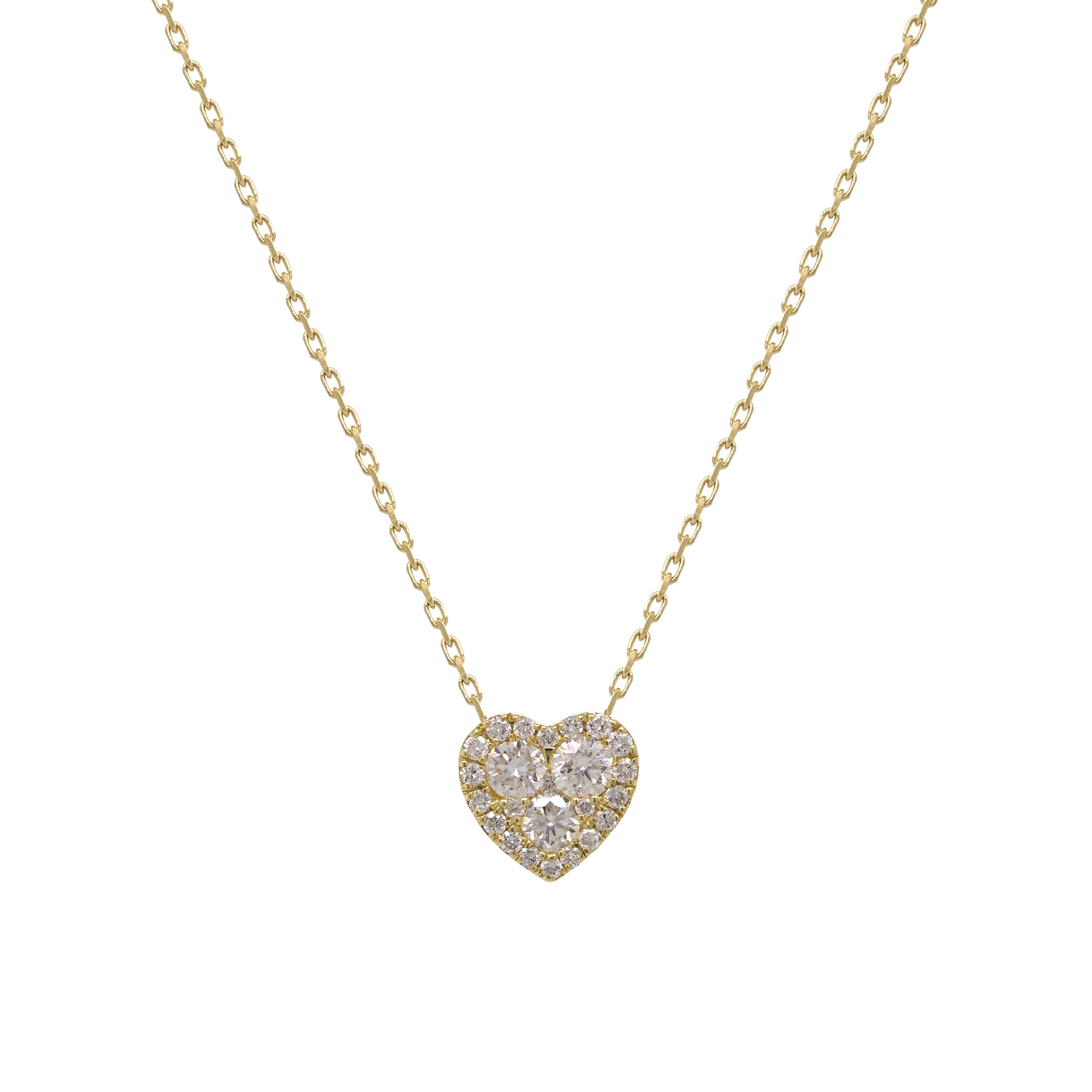 Yellow Cherish Diamond Necklace