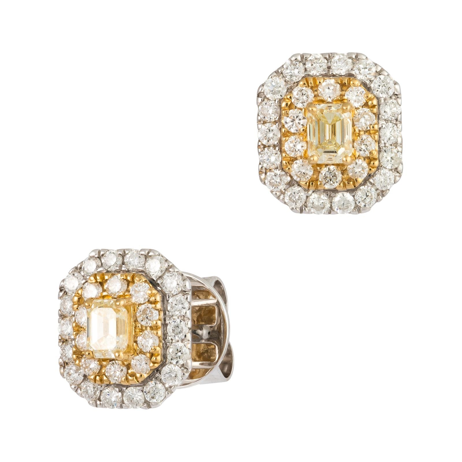 Golden Emerald Earrings