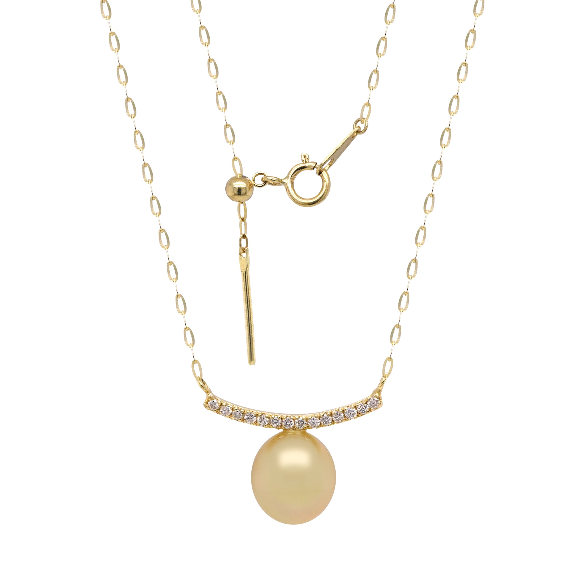 Golden Horizon Pearl Necklace