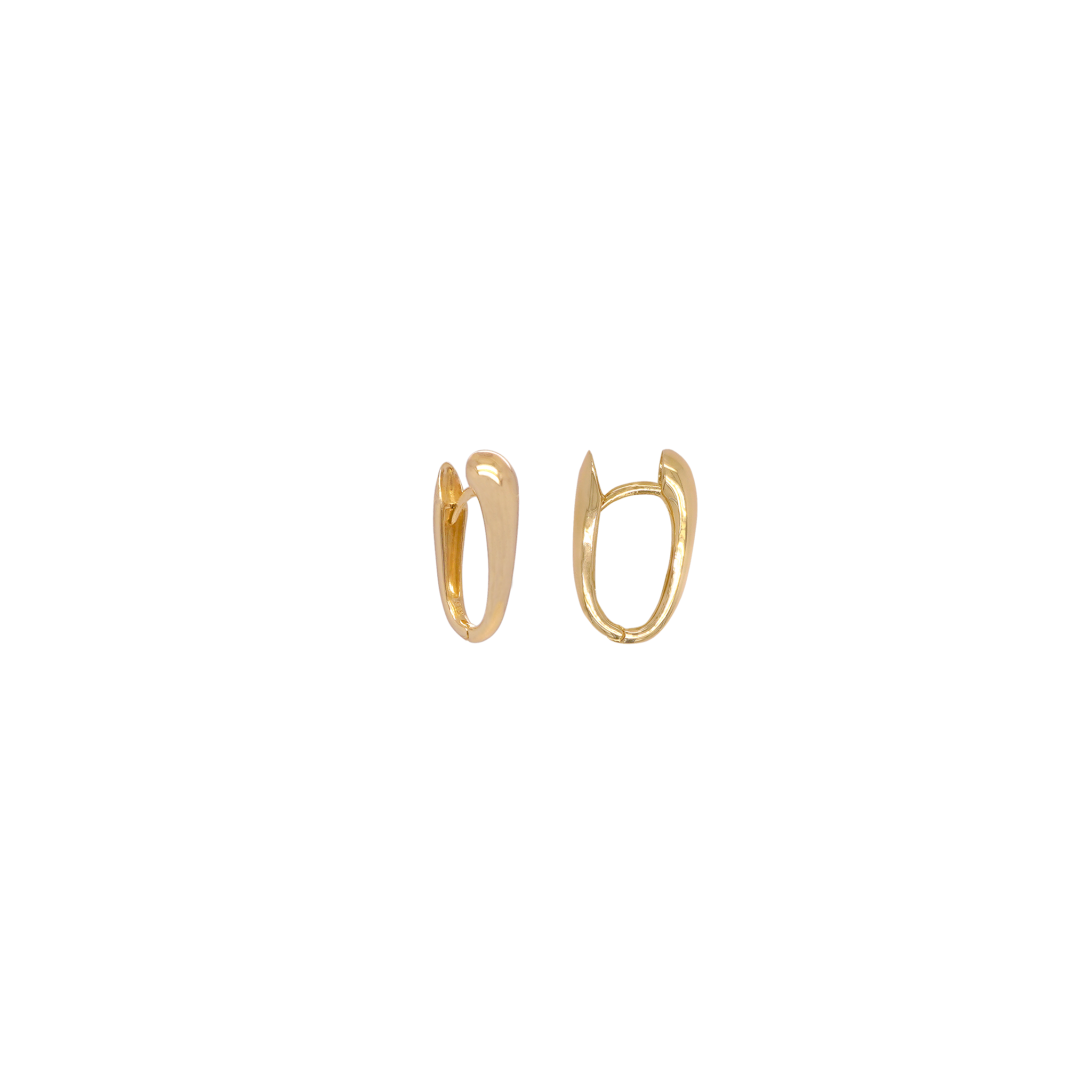 Drip Yellow Gold Earrings