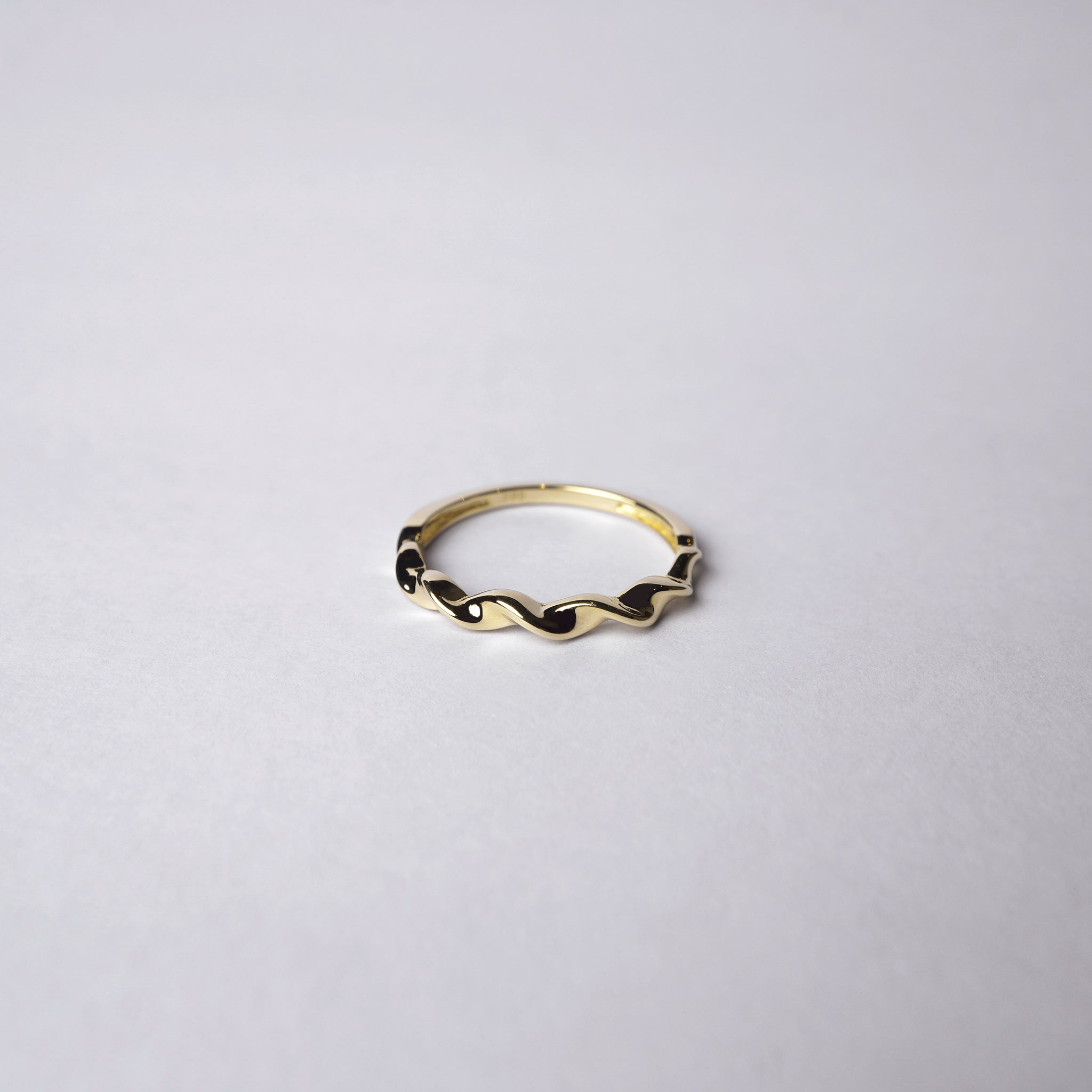 Spiraled Yellow Gold Ring