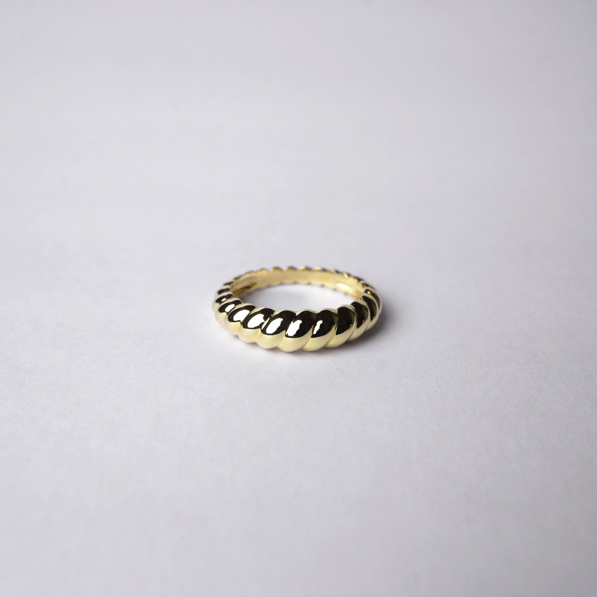 Croissant Yellow Gold Ring