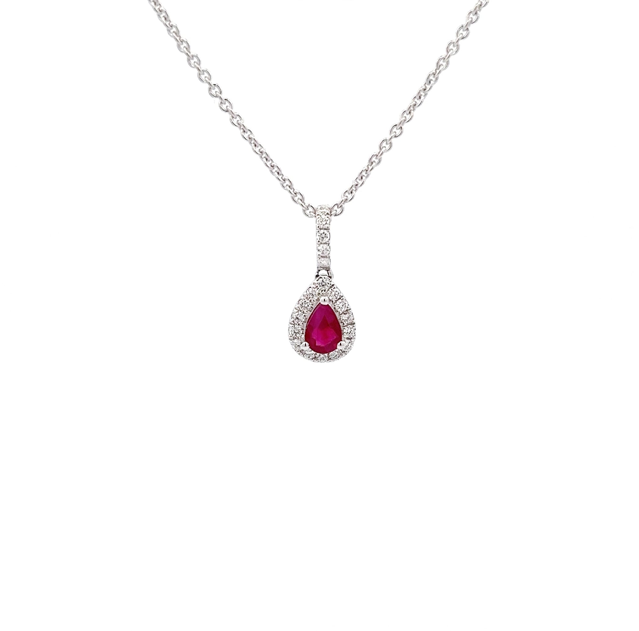 Ruby Drop Pendant