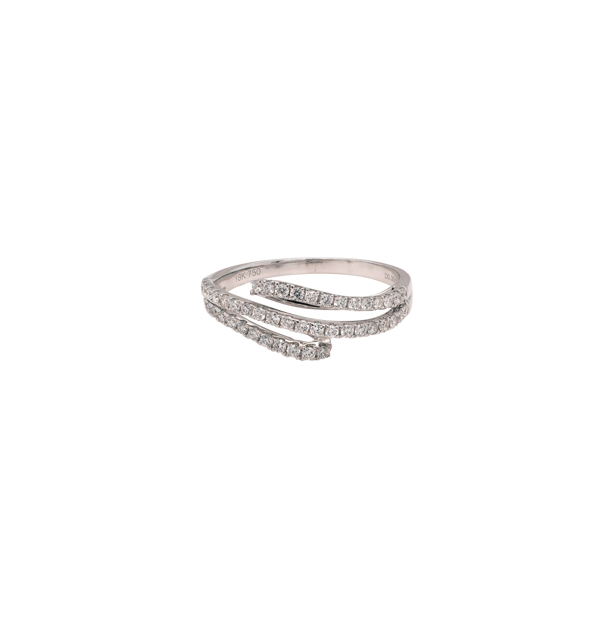 Edged Strobe Diamond Ring