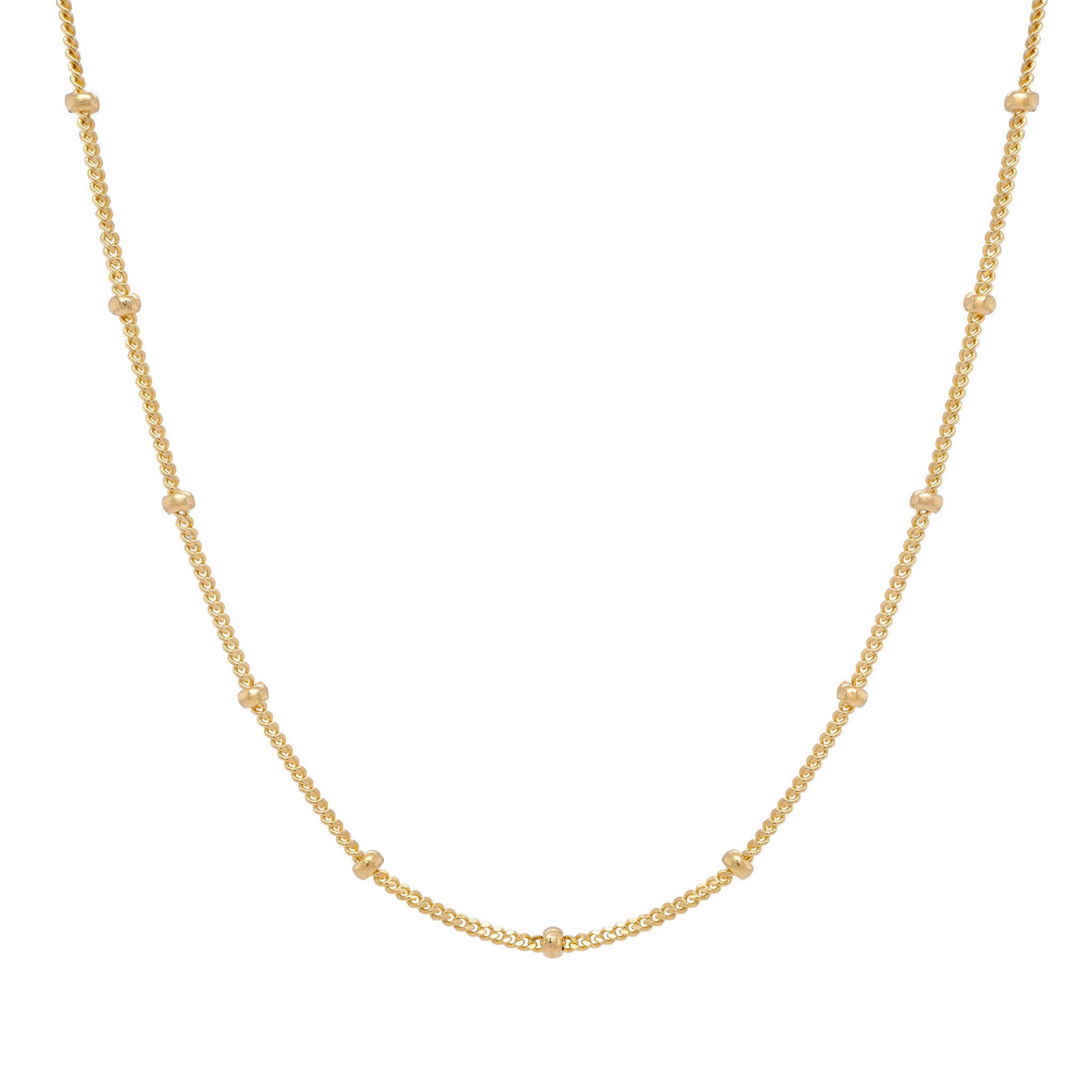 Petite Yellow Gold Beads Necklace