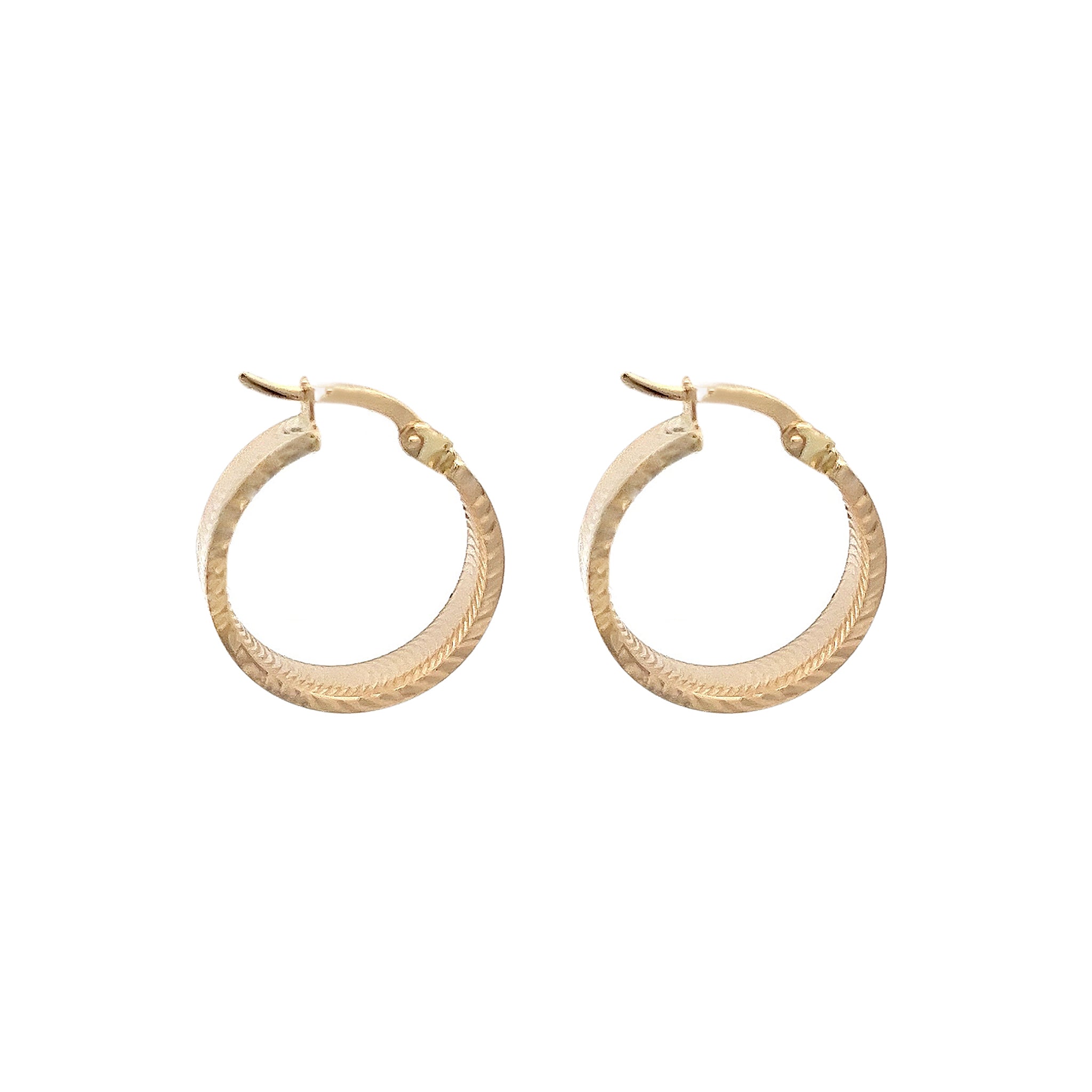 Effortless Yellow Gold Hoops