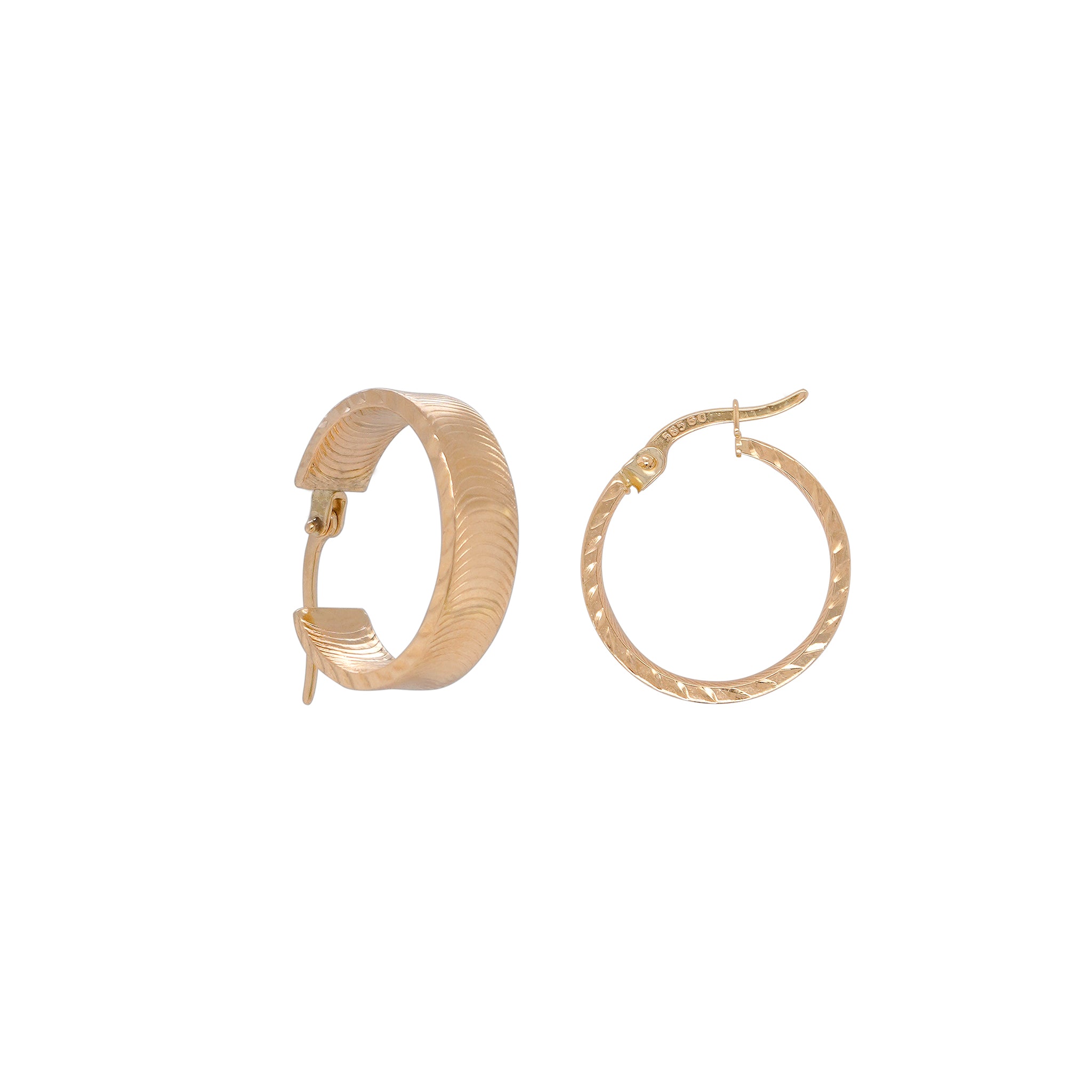 Effortless Yellow Gold Hoops