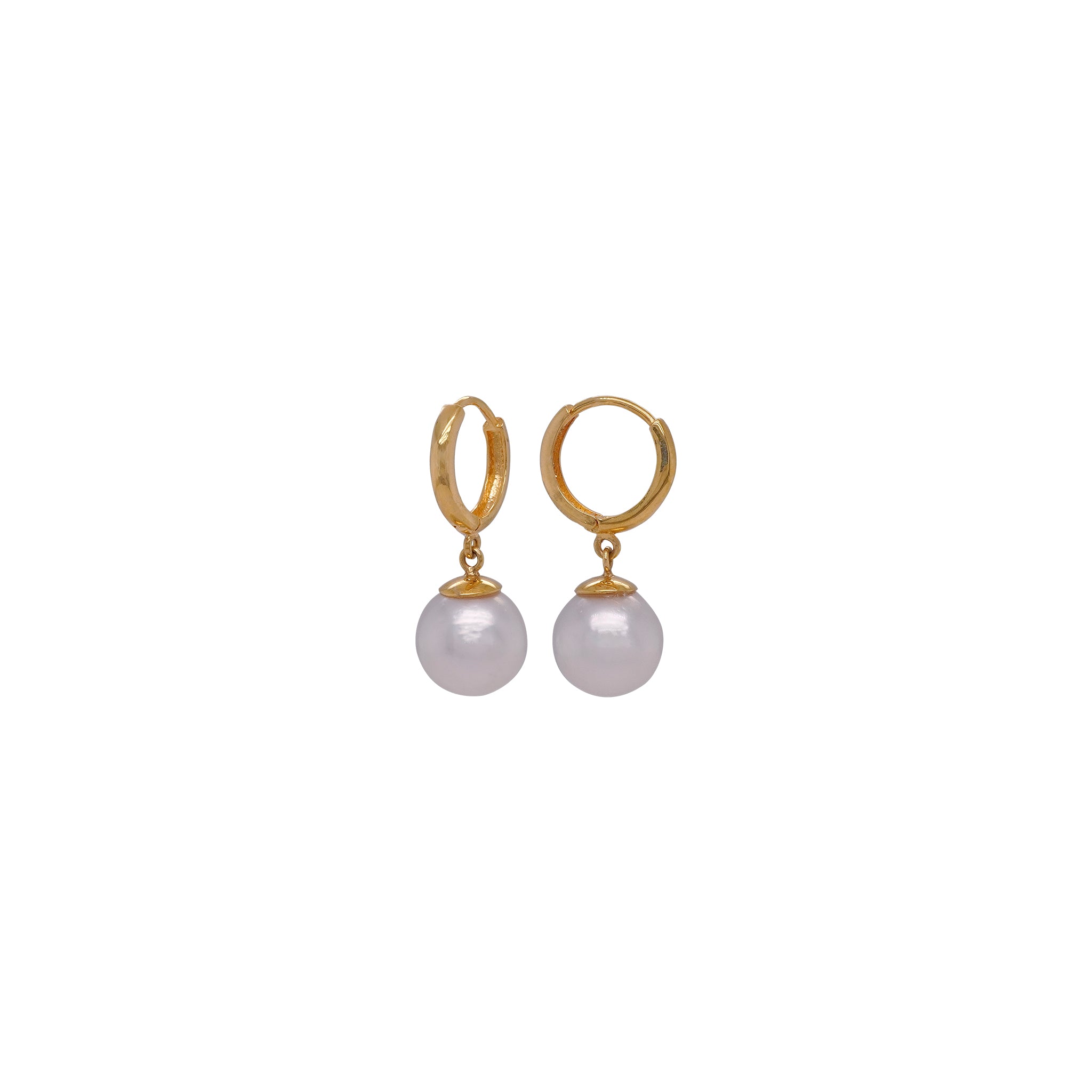 Lunar Pearl Dangling Earrings